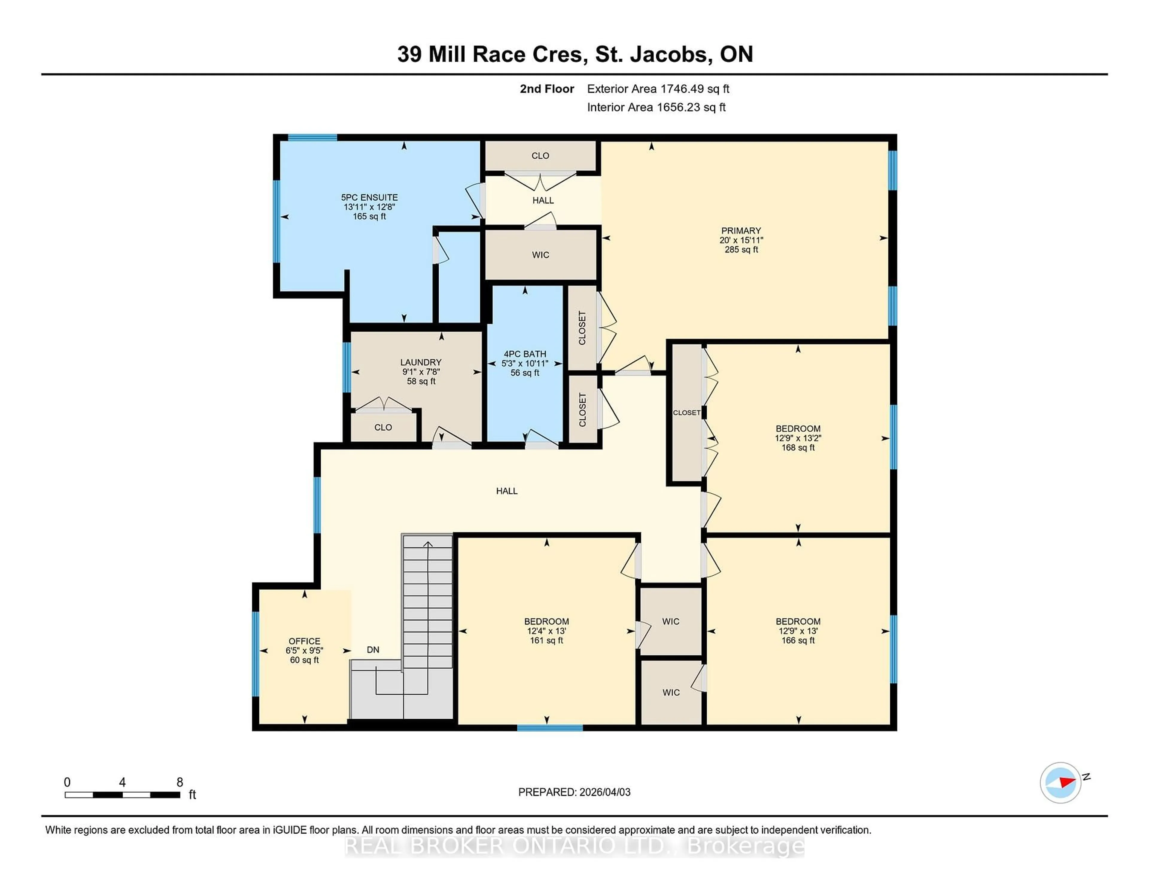 Floor plan for 39 Mill Race Cres, Woolwich Ontario N0B 2N0