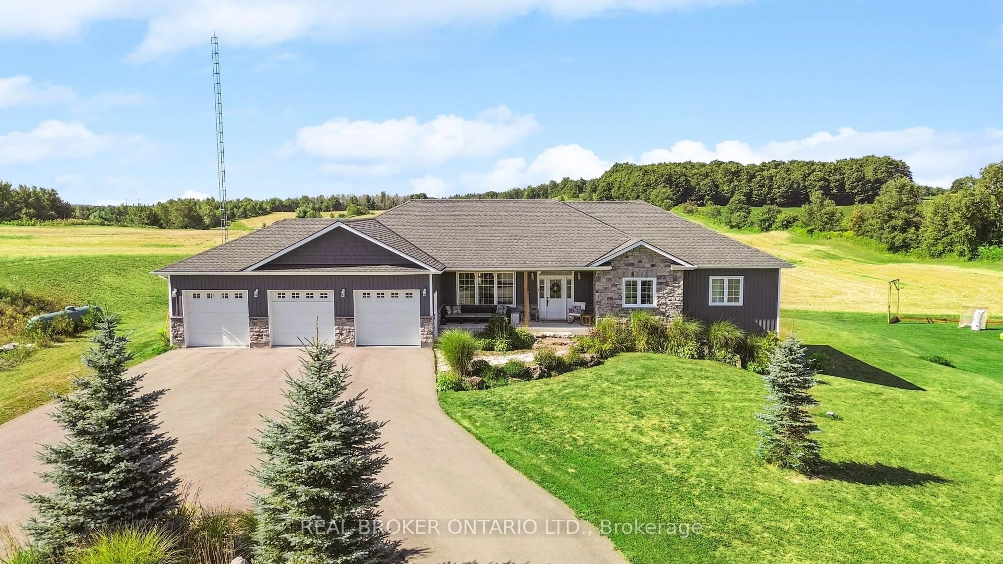 A pic from outside/outdoor area/front of a property/back of a property/a pic from drone, unknown for 151116 12th Line, East Garafraxa Ontario L9W 7A8