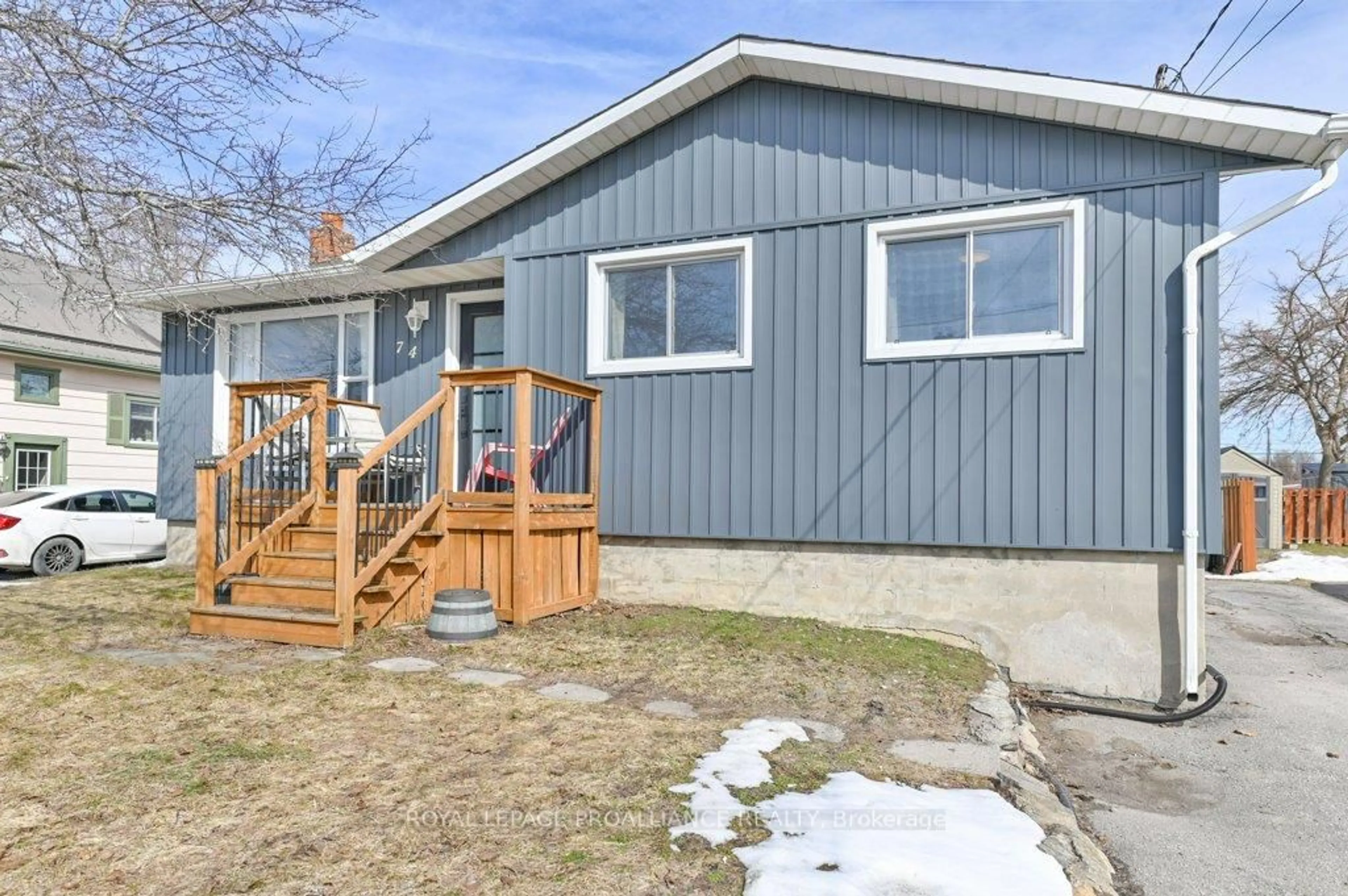 Home with vinyl exterior material, street for 74 Heber St, Quinte West Ontario K8V 1N1