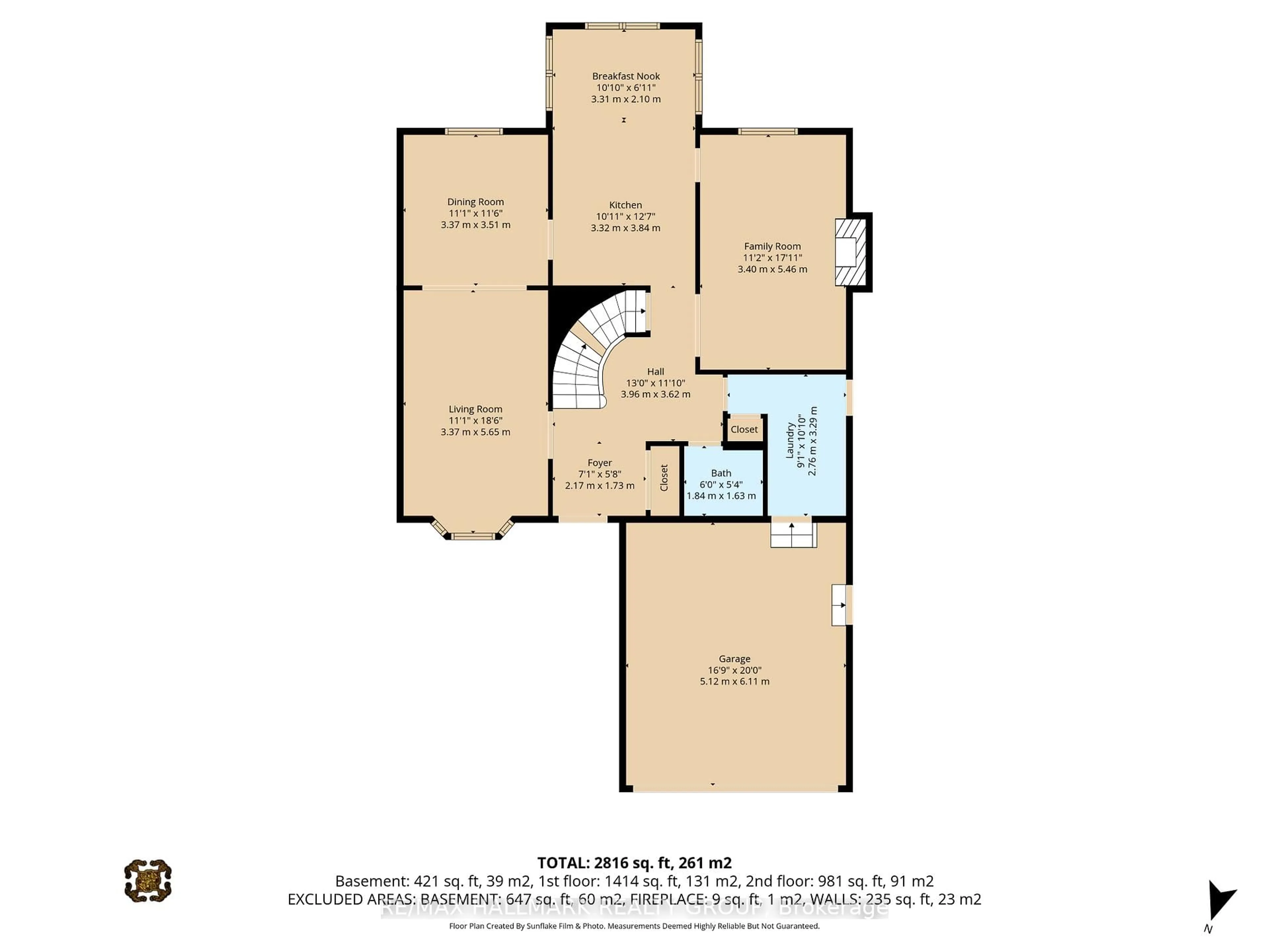 Floor plan for 6586 Morningview St, Orleans Ontario K1C 6N9