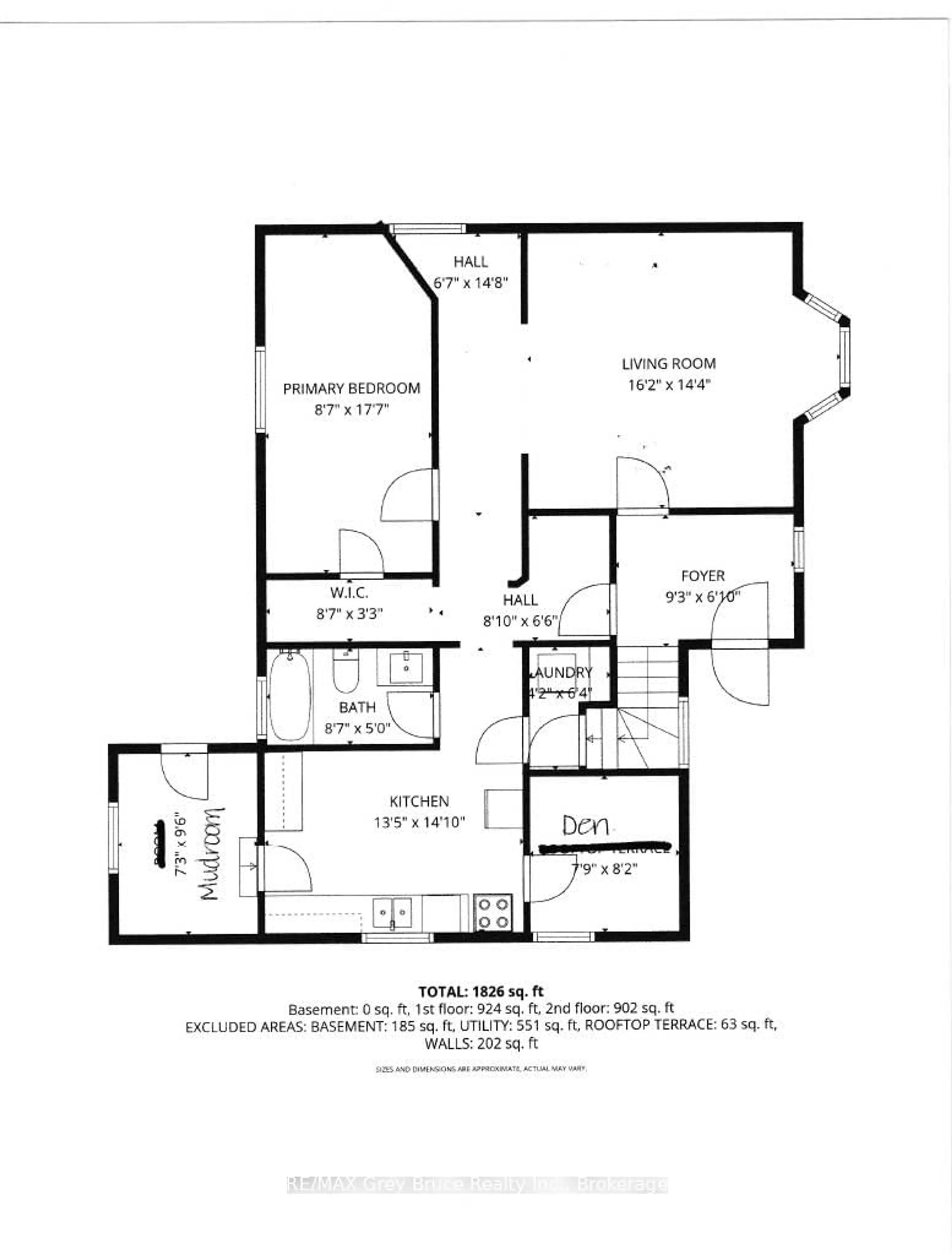 Floor plan for 902 2nd Ave, Owen Sound Ontario N4K 4M7