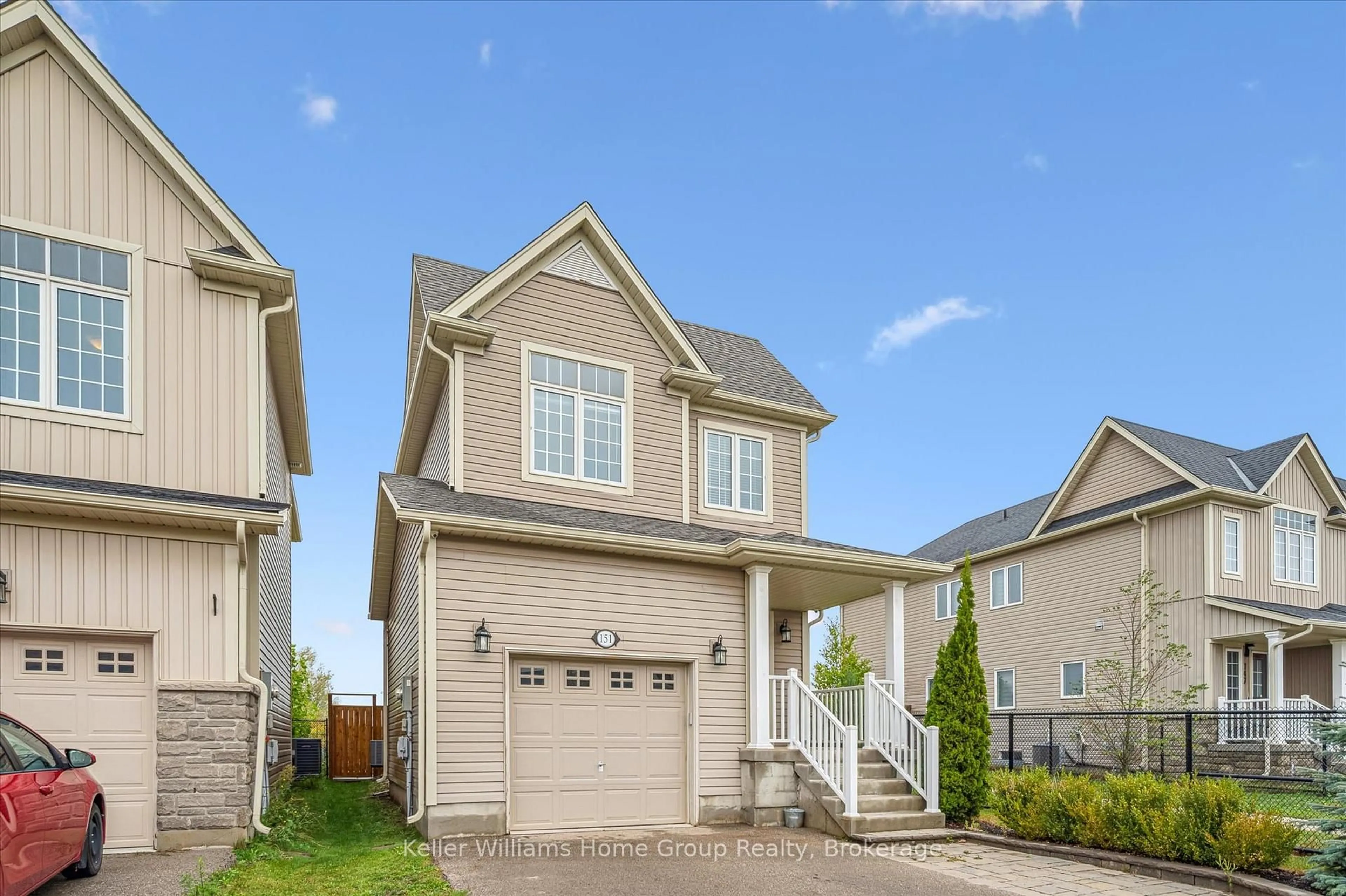 Home with vinyl exterior material, street for 151 COURTNEY St, Centre Wellington Ontario N1M 0E2