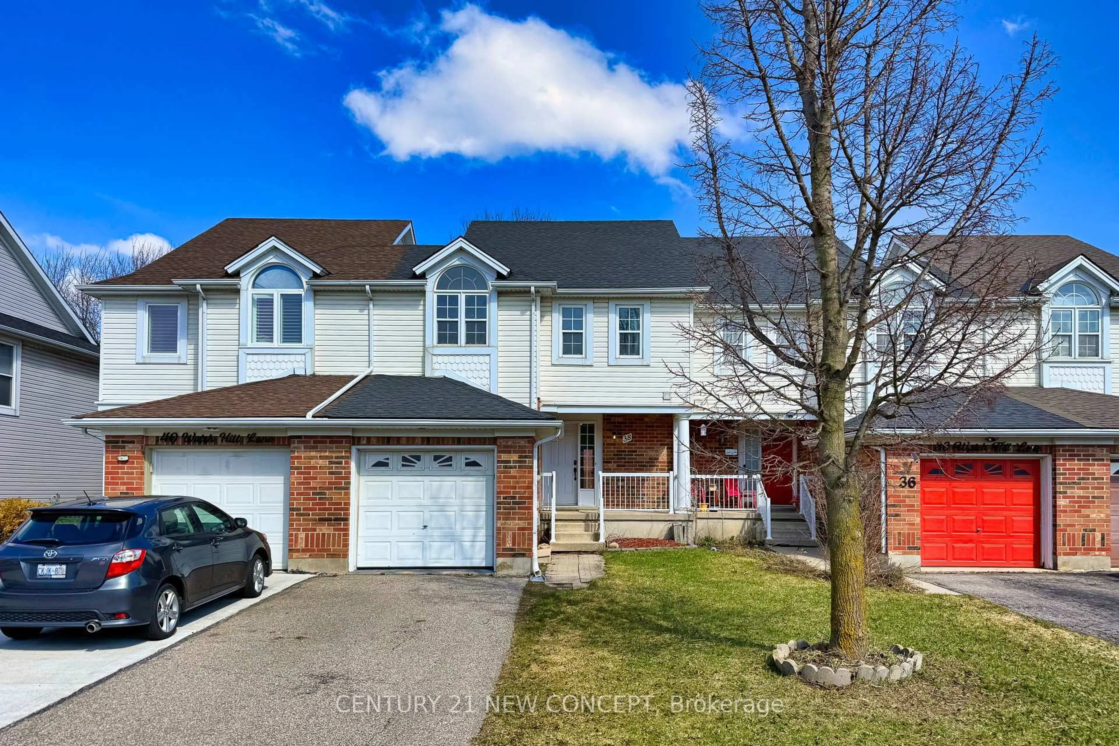 A pic from outside/outdoor area/front of a property/back of a property/a pic from drone, street for 38 Watch Hill Line, Cambridge Ontario N3H 5P9
