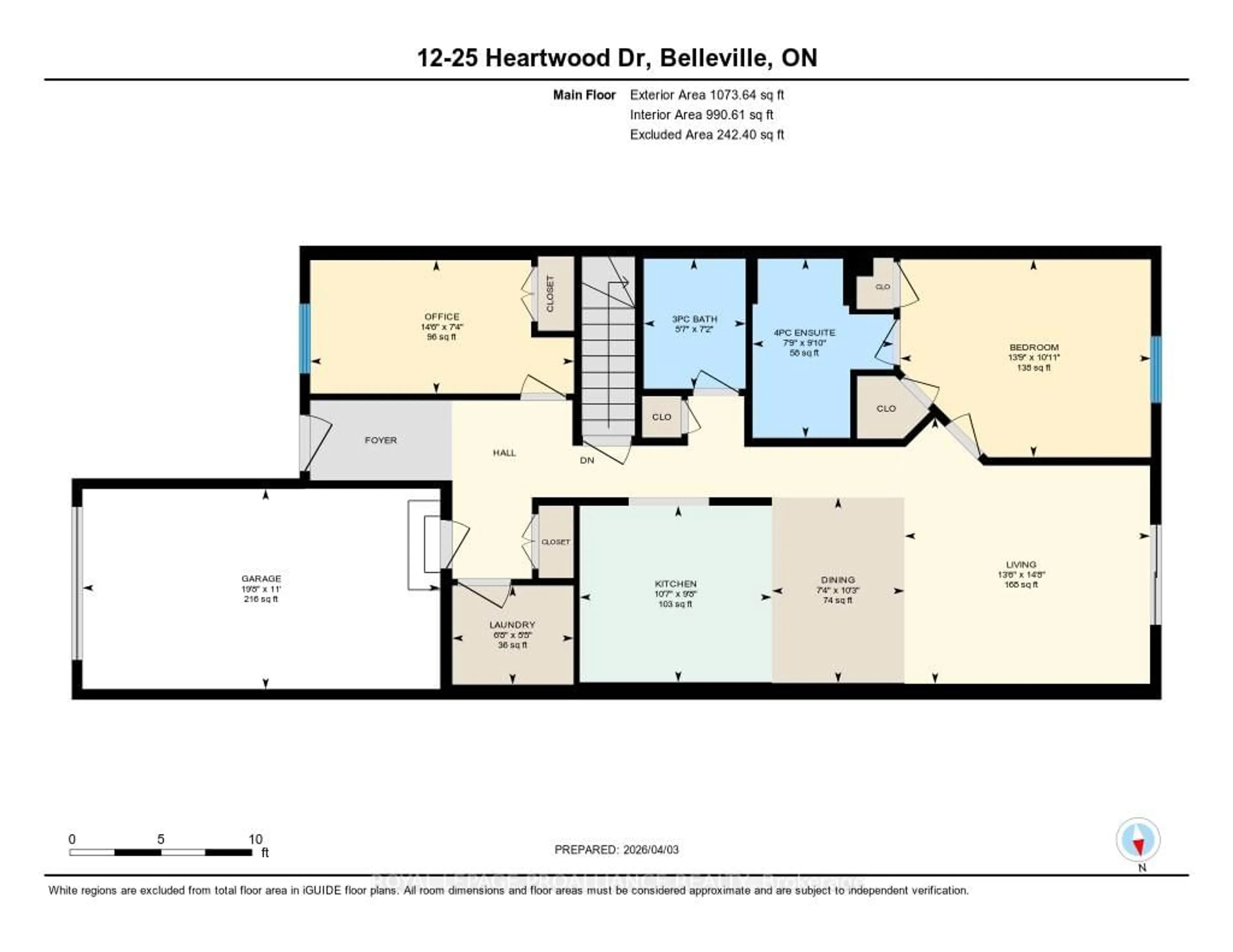 Floor plan for 25 Heartwood Dr #12, Belleville Ontario K8P 5M2