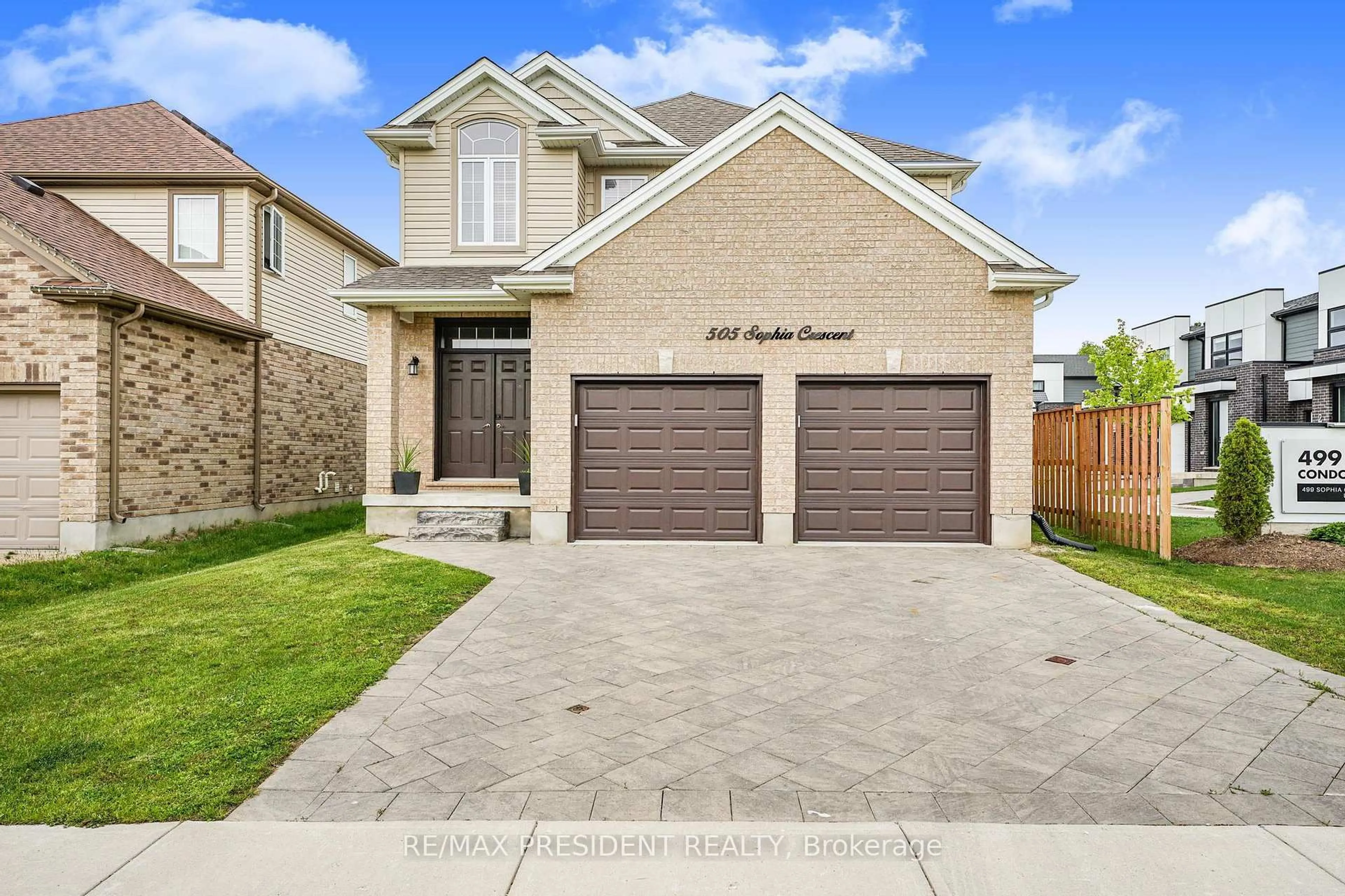 Home with brick exterior material, street for 505 Sophia Cres, London North Ontario N6H 5L4
