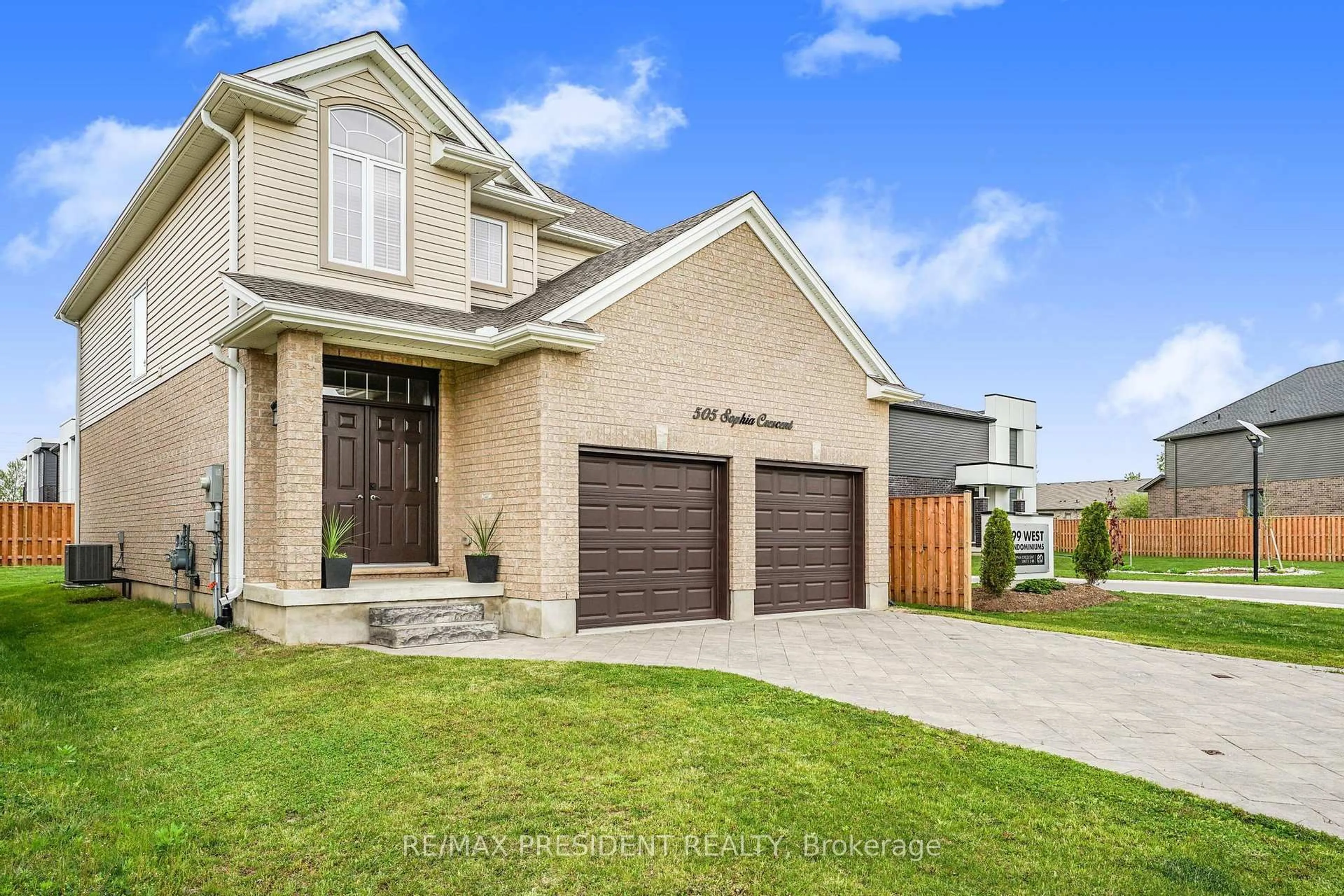 Home with brick exterior material, street for 505 Sophia Cres, London North Ontario N6H 5L4