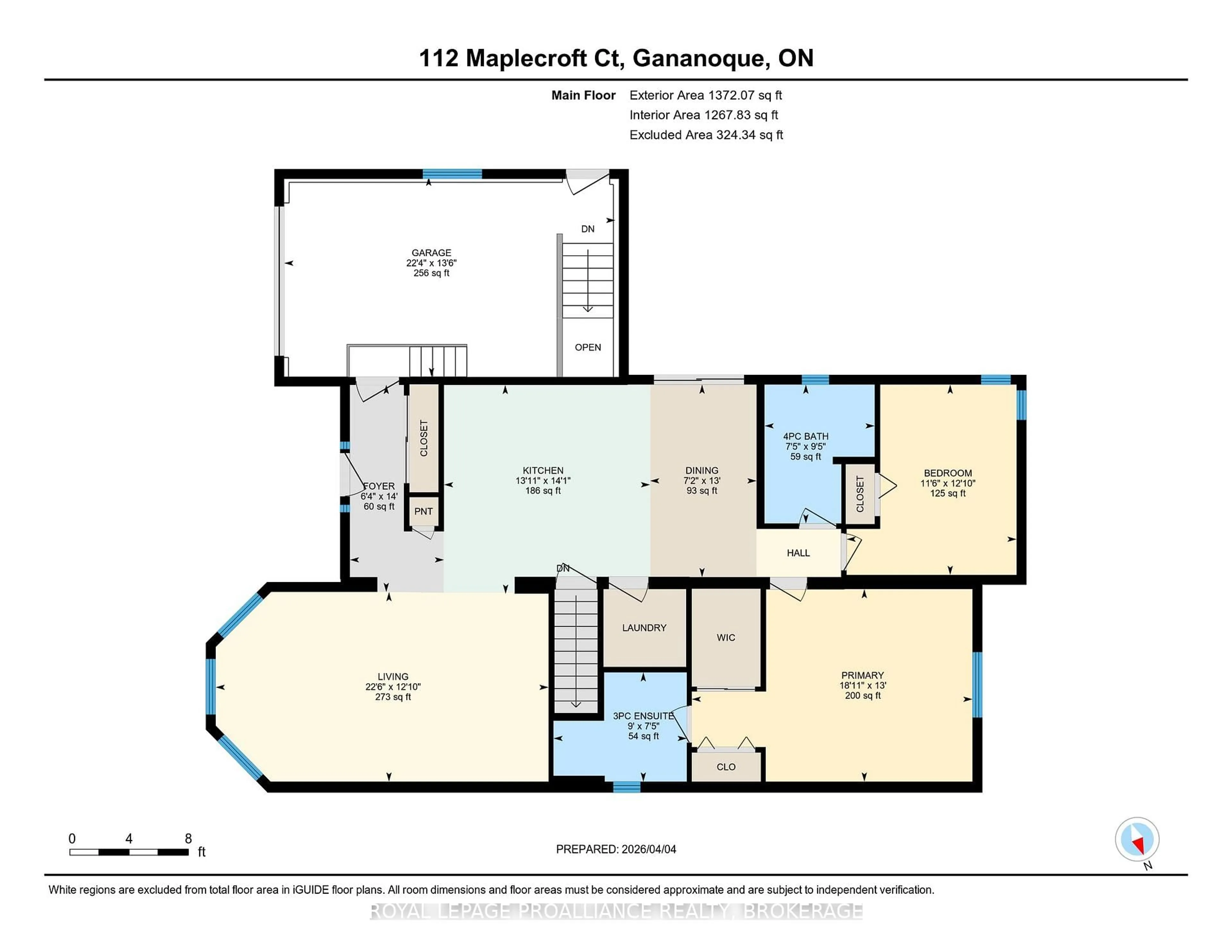 Floor plan for 112 Maplecroft Crt, Gananoque Ontario K7G 0A6