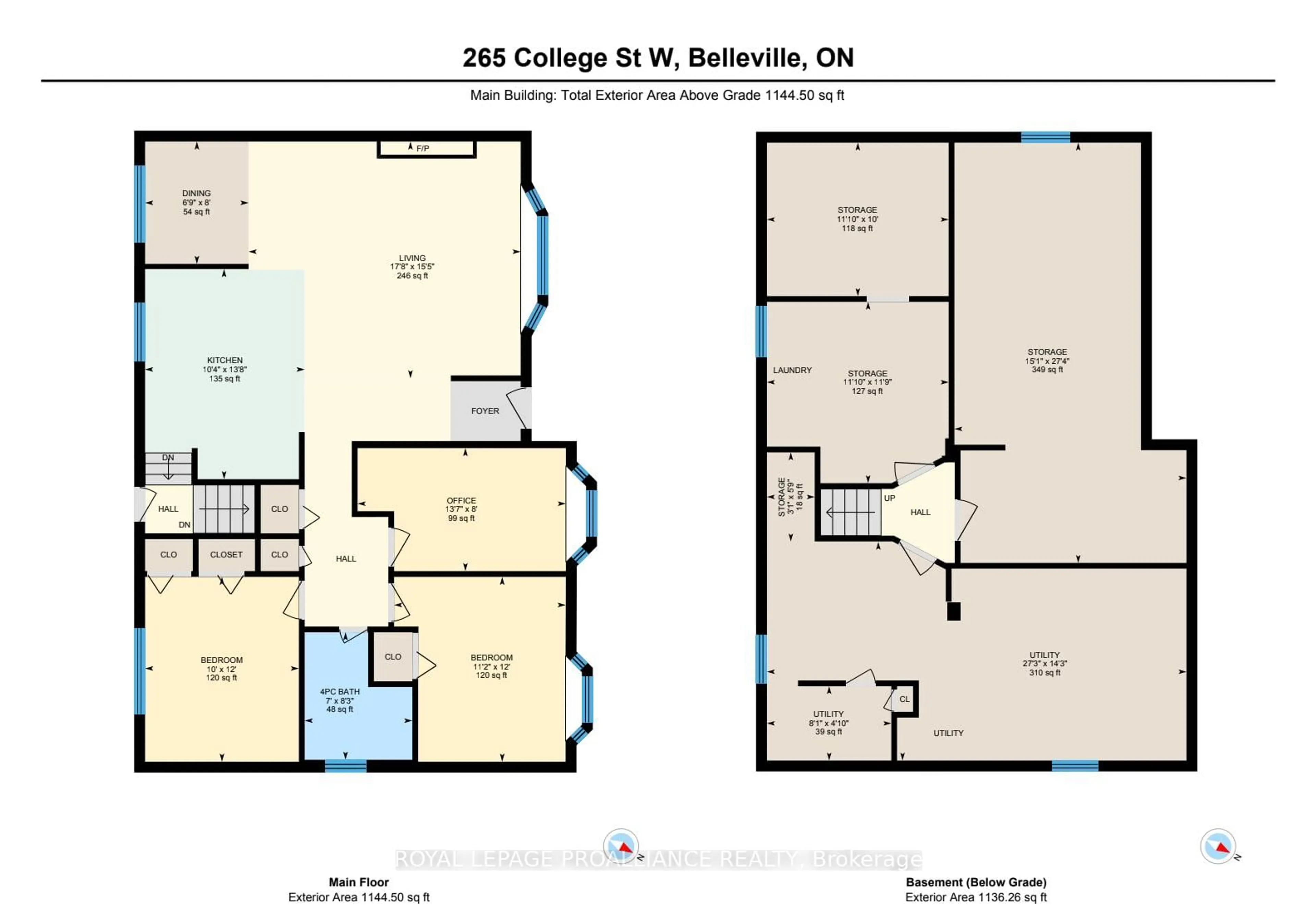 Floor plan for 265 College St, Belleville Ontario K8P 2H7