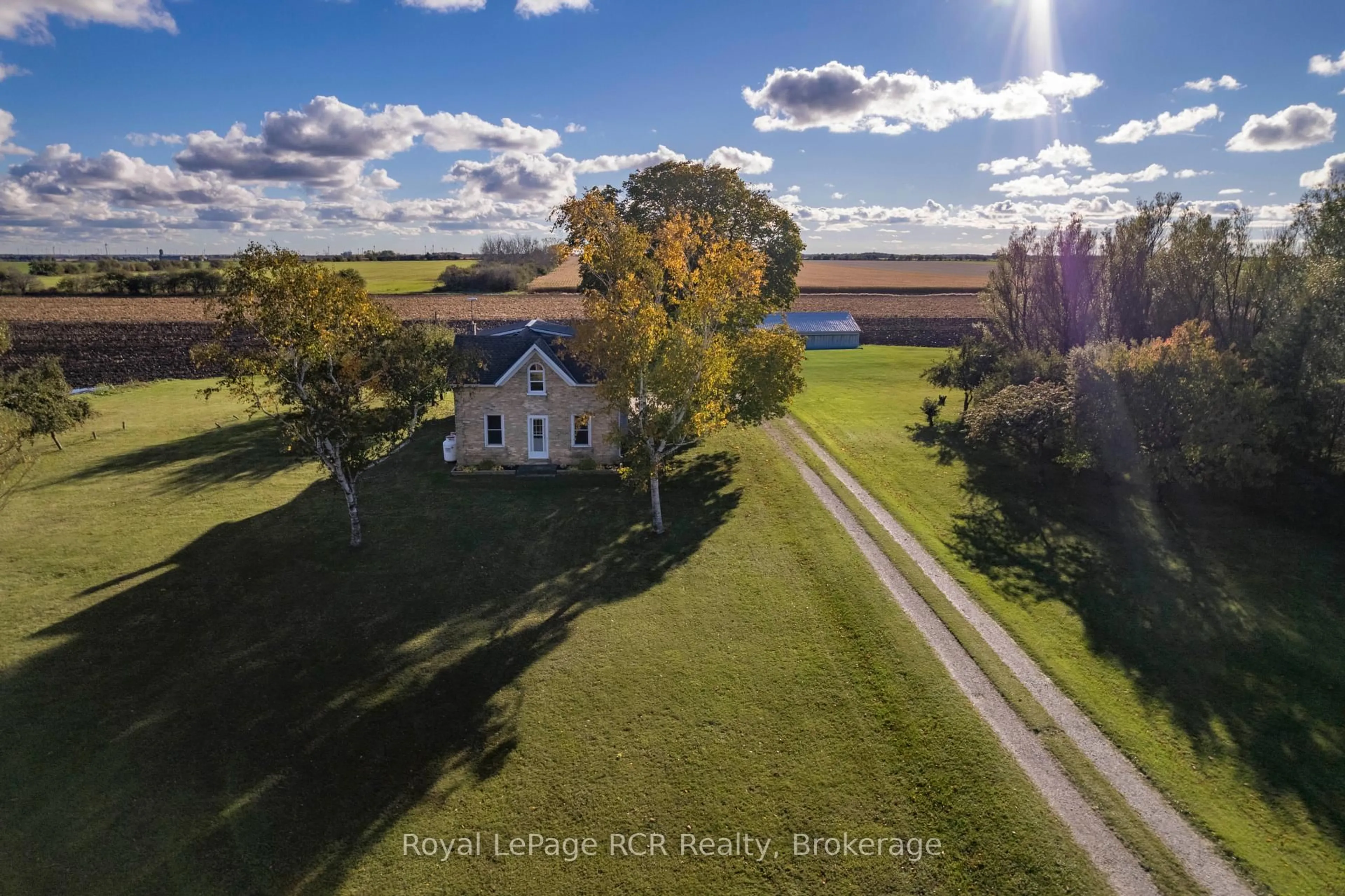 A pic from outside/outdoor area/front of a property/back of a property/a pic from drone, unknown for 2095 12 Concession, Huron-Kinloss Ontario N0G 2R0