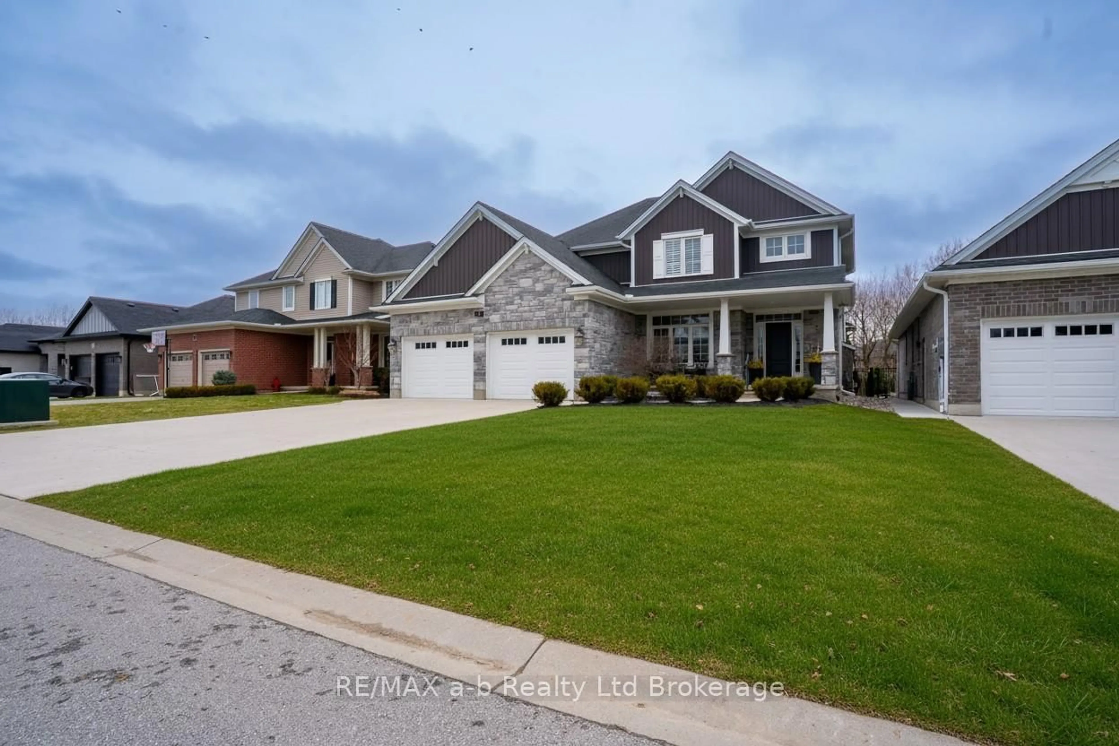 Home with brick exterior material, street for 30 Brookside Lane, Tillsonburg Ontario N4G 0A1