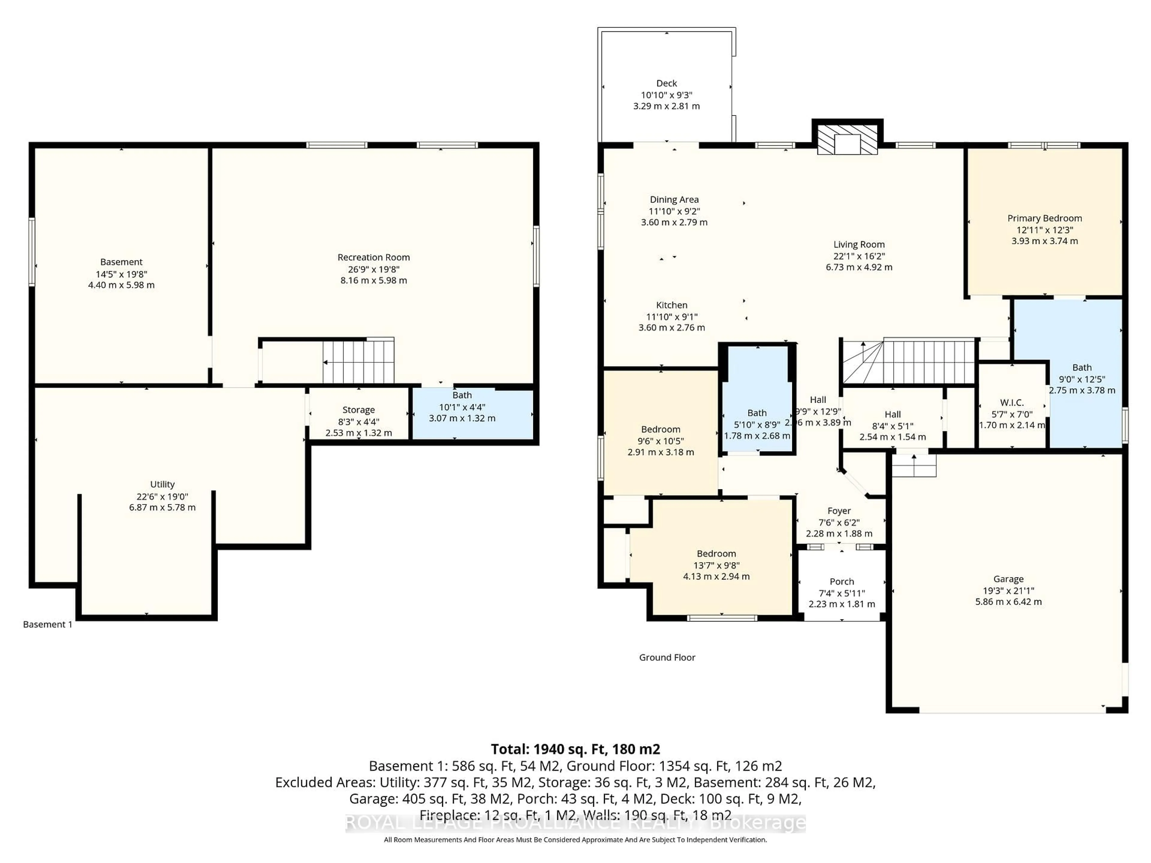 Floor plan for 9 Rosslyn Dr, Brighton Ontario K0K 1H0