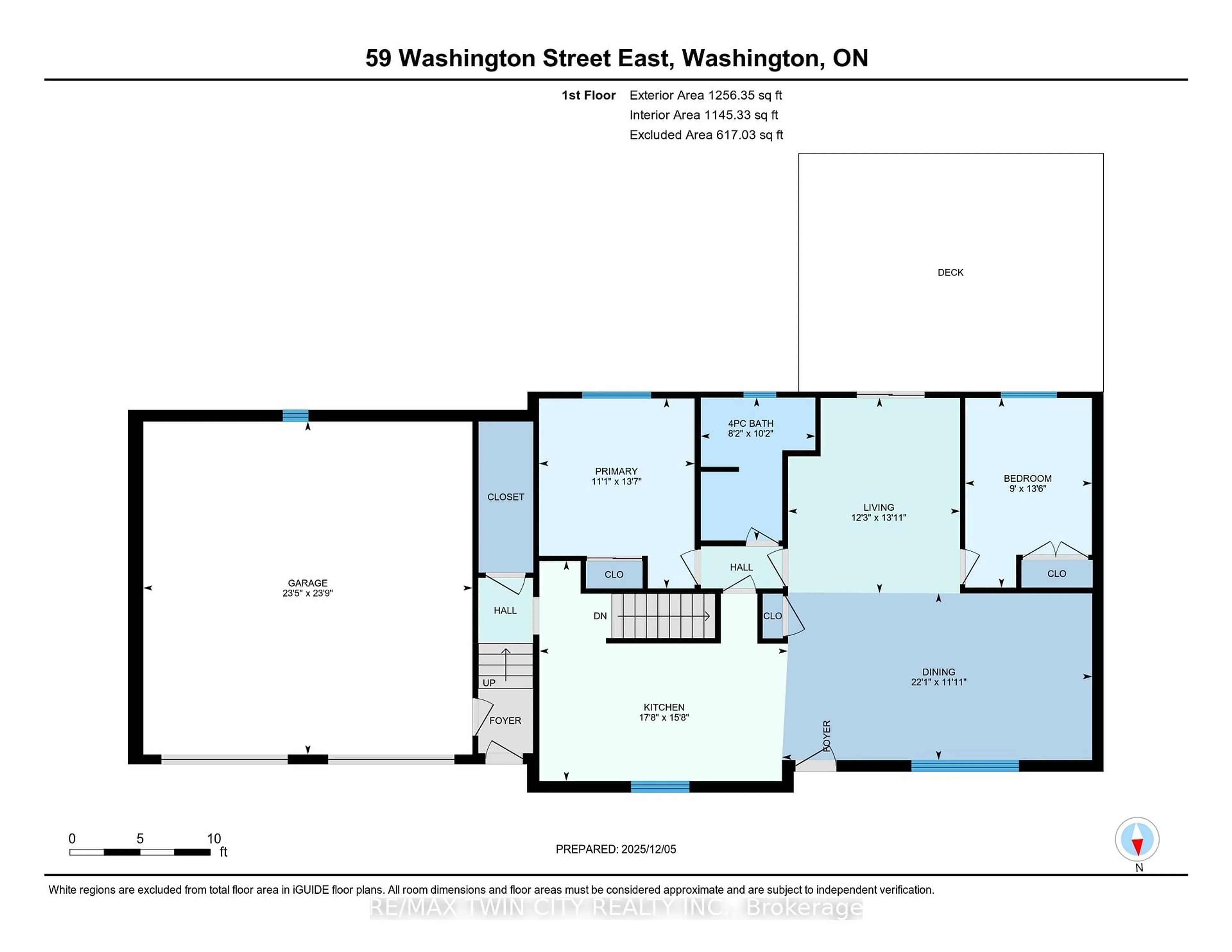 Floor plan for 59 Washington St, Blandford-Blenheim Ontario N0J 1B0
