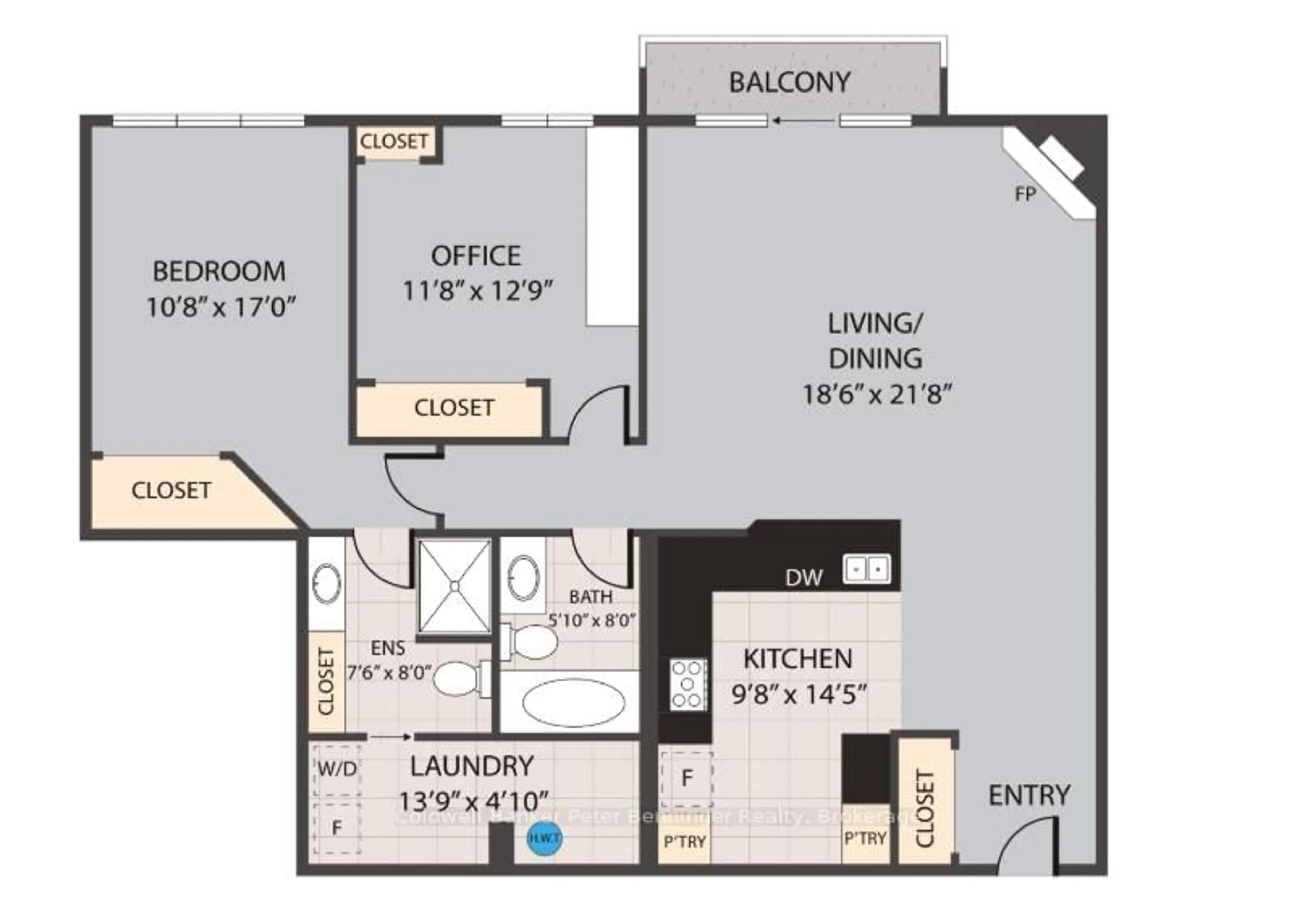 Floor plan for 125 William St #402, Brockton Ontario N0G 2V0
