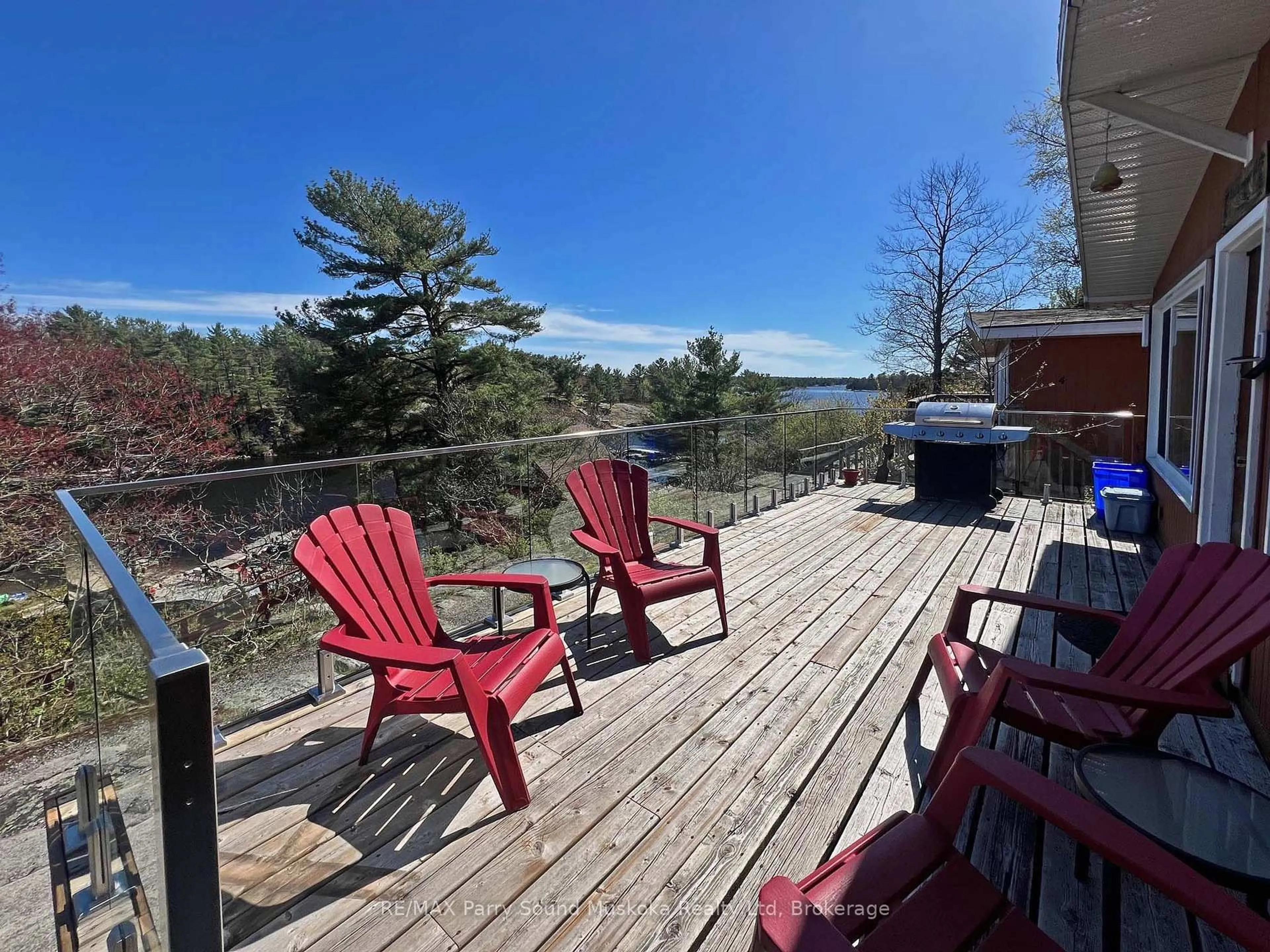 Patio, water/lake/river/ocean view for 3-111 NORTH SHORE Rd #4, Lvl 1, The Archipelago Ontario P0G 1K0