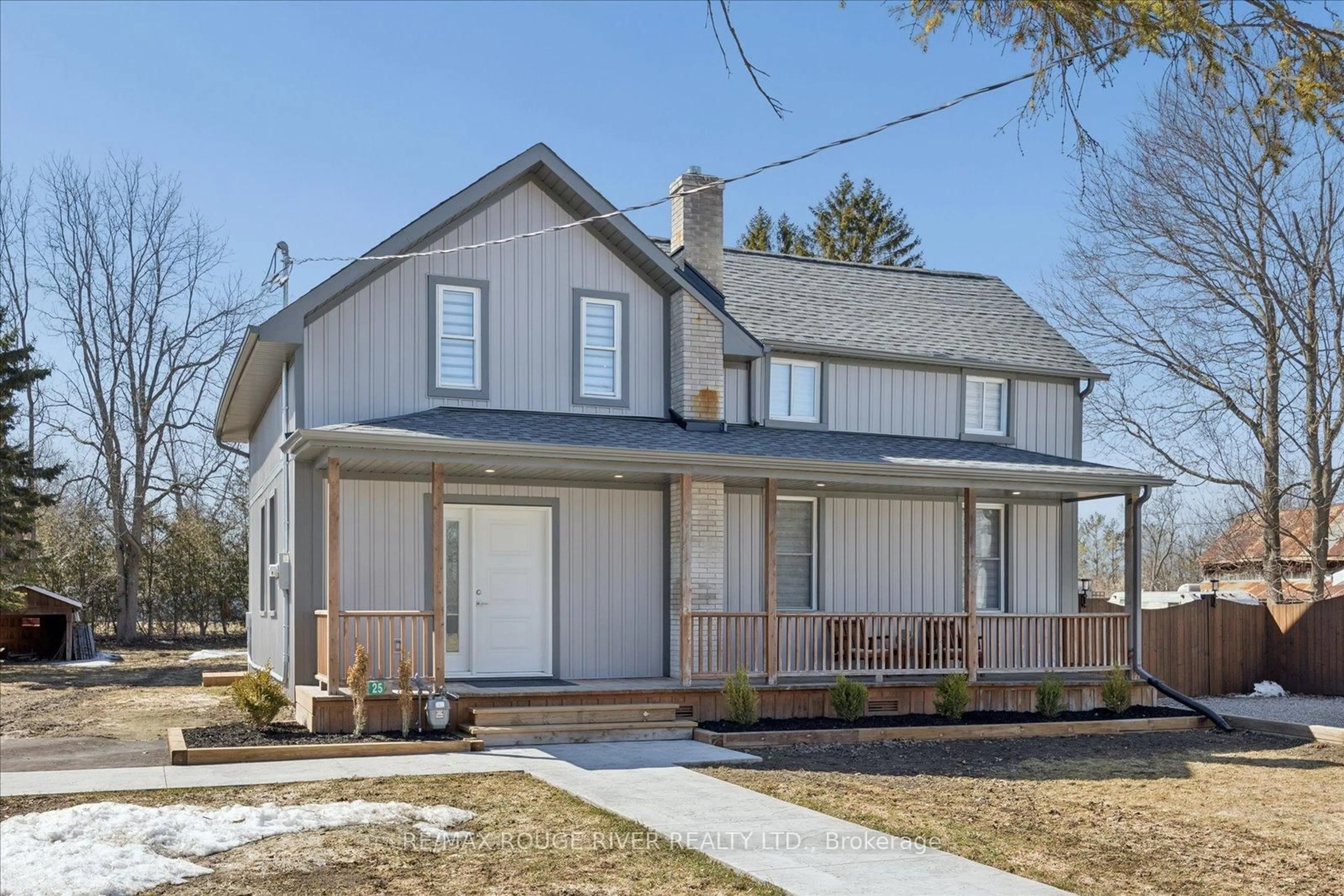 Home with vinyl exterior material, street for 25 Matilda St, Kawartha Lakes Ontario K0M 2C0
