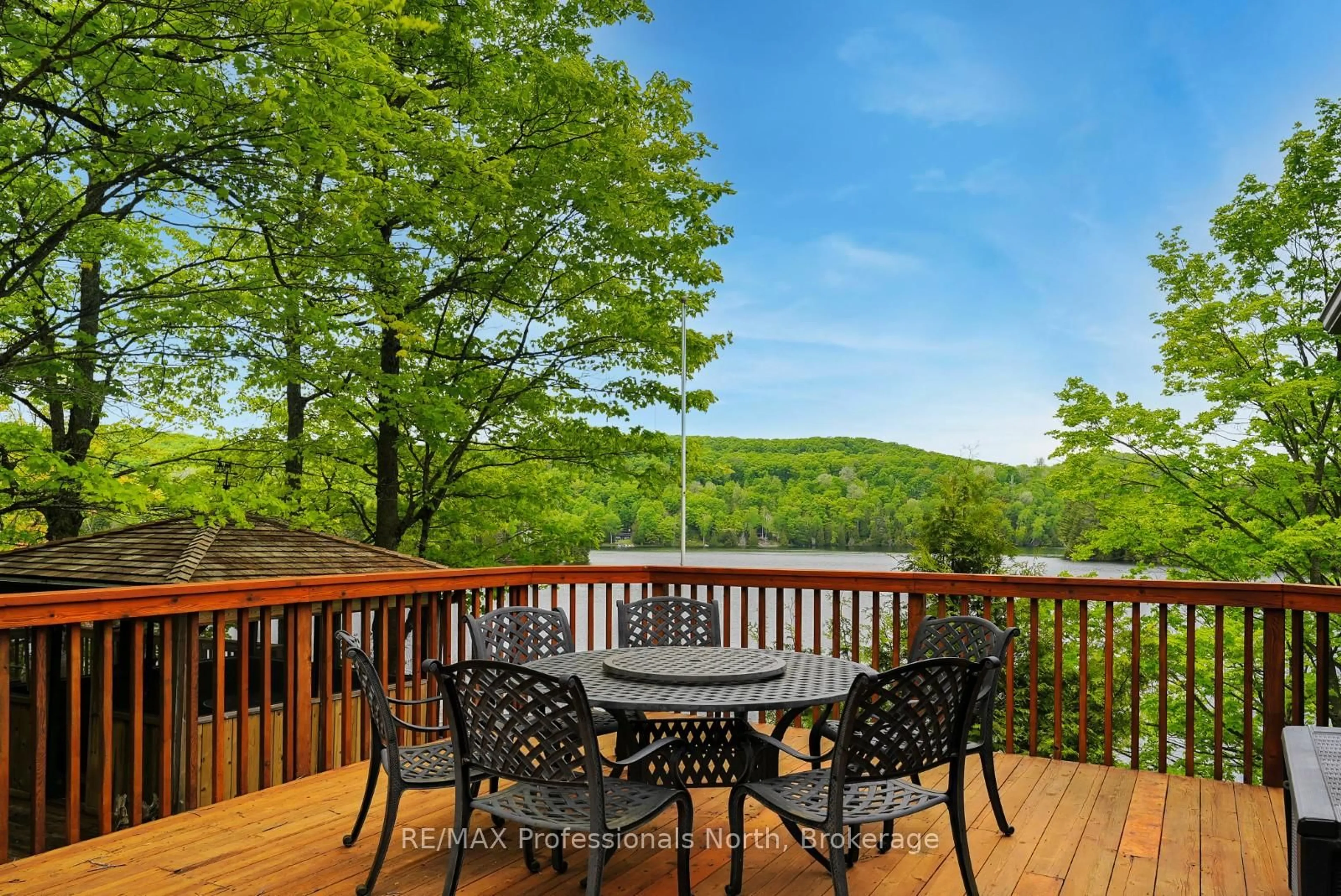 Patio, water/lake/river/ocean view for 1943 Essonville Line, Highlands East Ontario K0L 2Y0