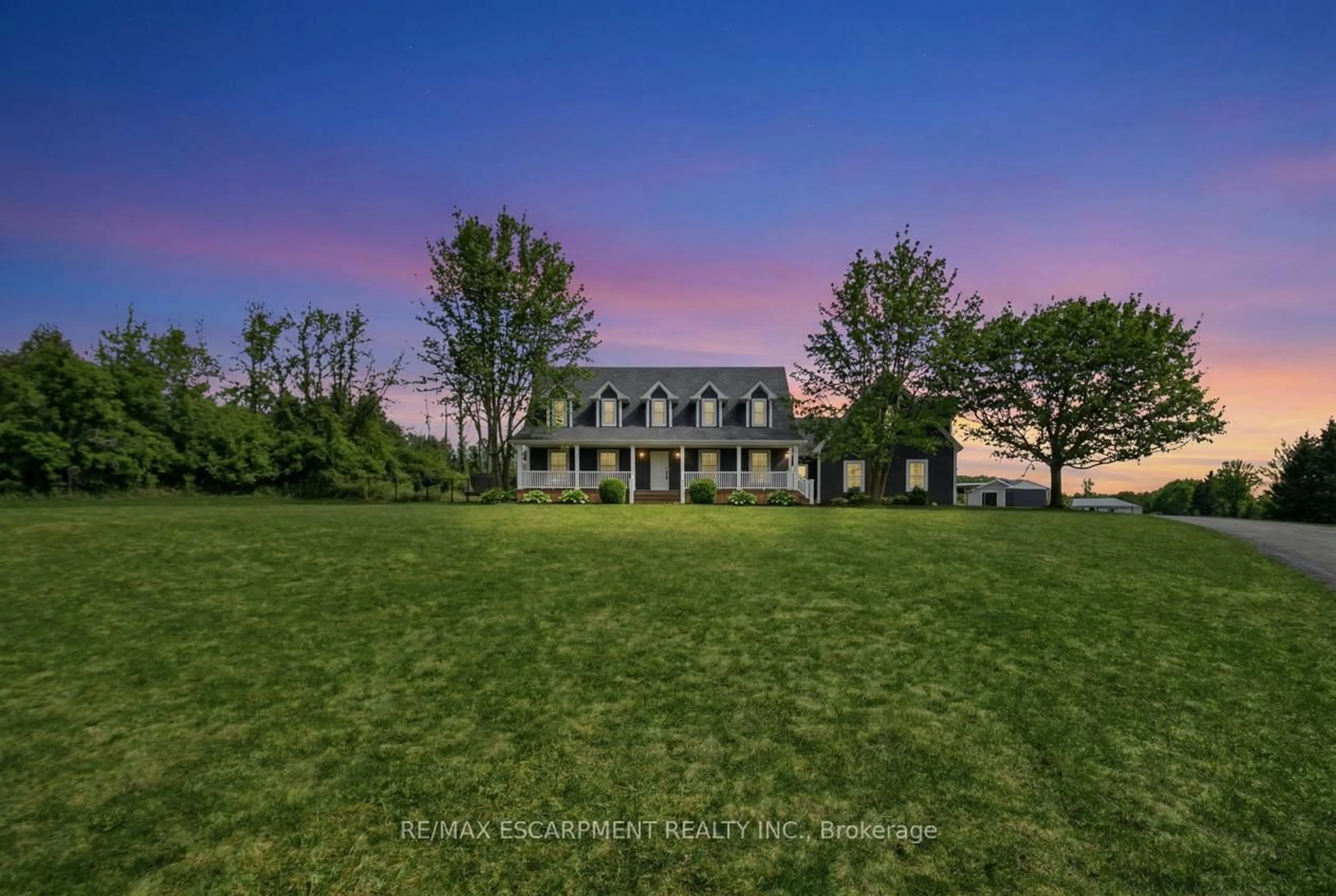 A pic from outside/outdoor area/front of a property/back of a property/a pic from drone, unknown for 192 Concession 14, Hamilton Ontario N0B 2J0