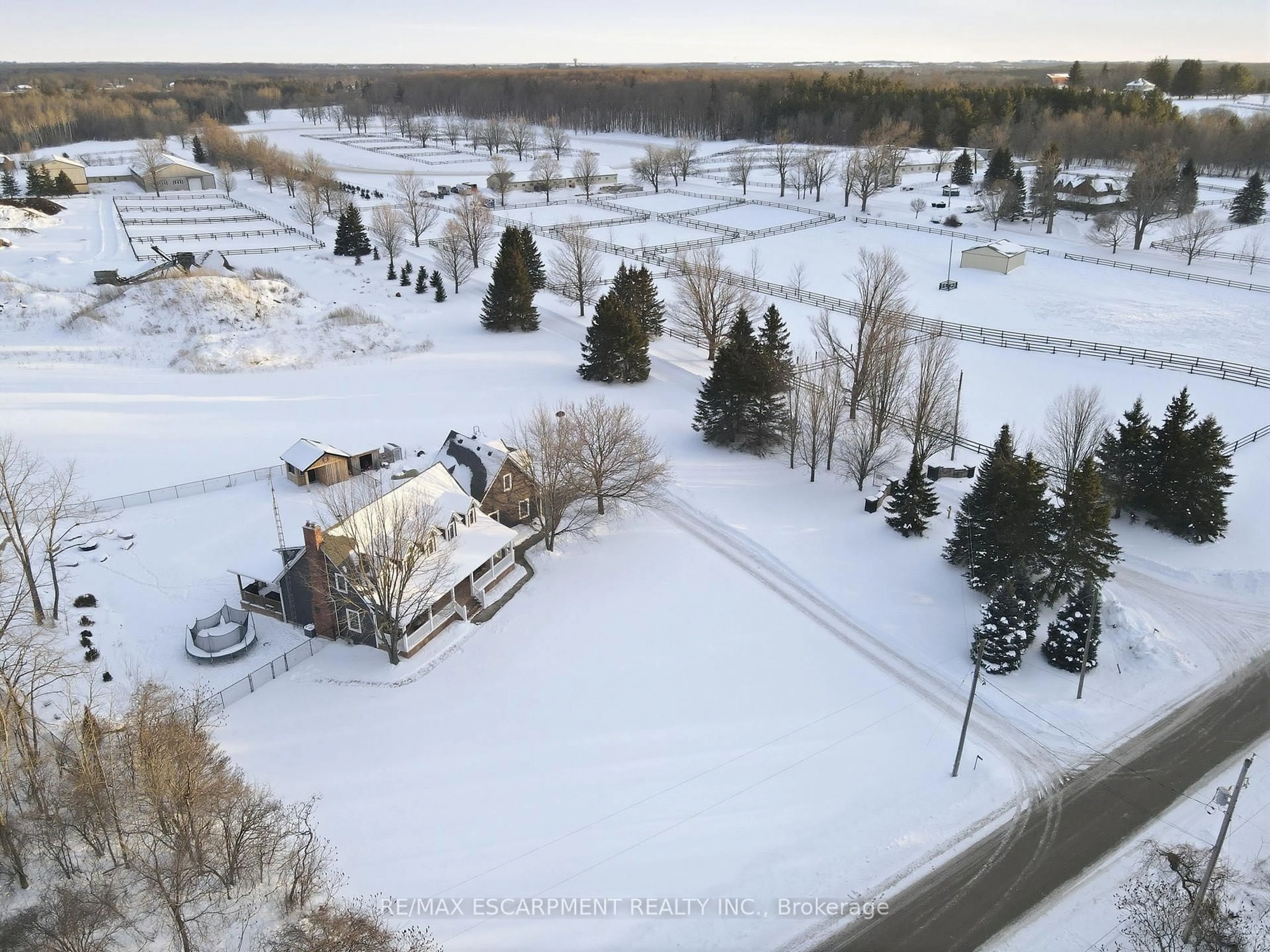 A pic from outside/outdoor area/front of a property/back of a property/a pic from drone, street for 192 Concession 14, Hamilton Ontario N0B 2J0