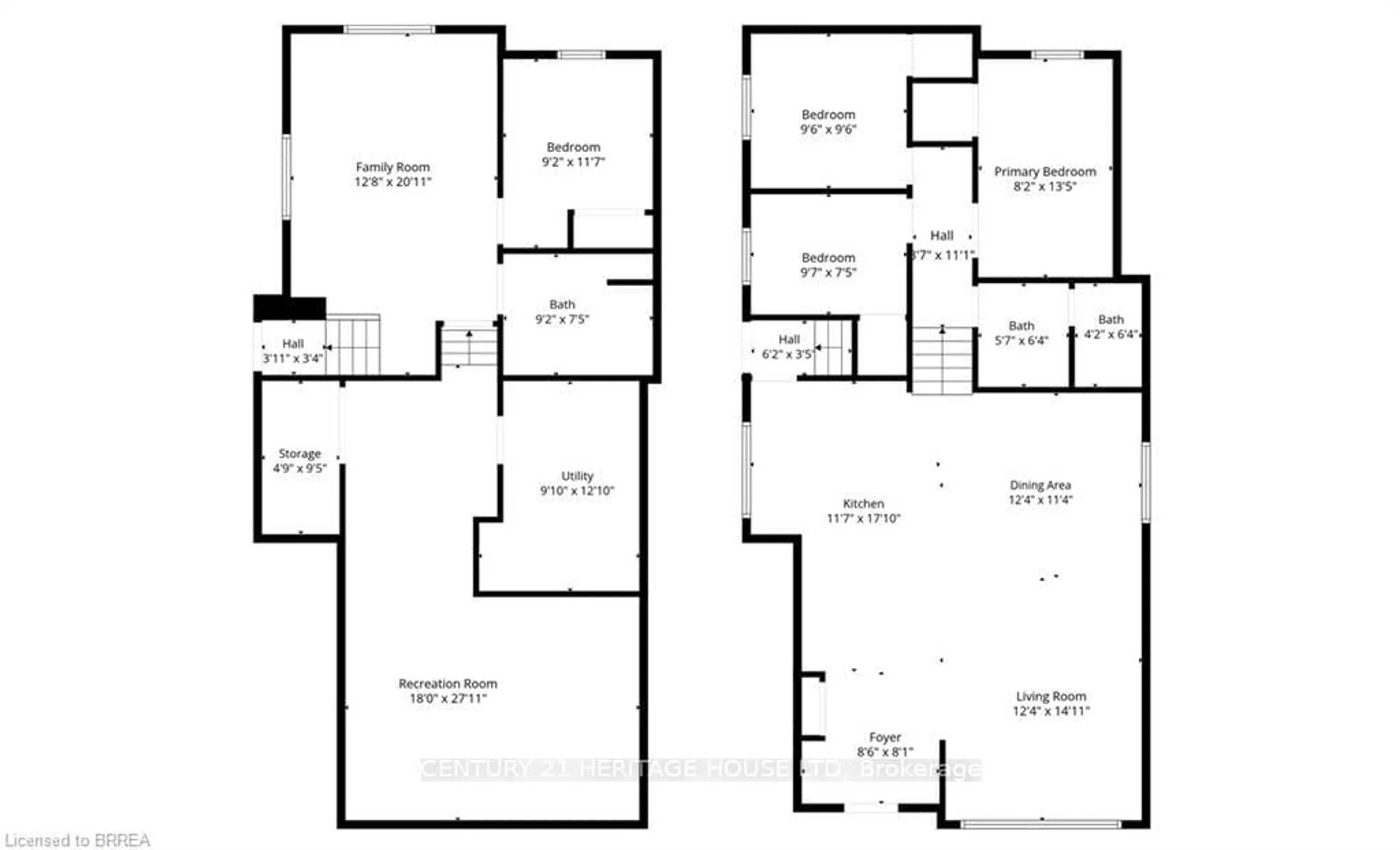 Floor plan for 179 Banbury Rd, Brantford Ontario N3P 1E6