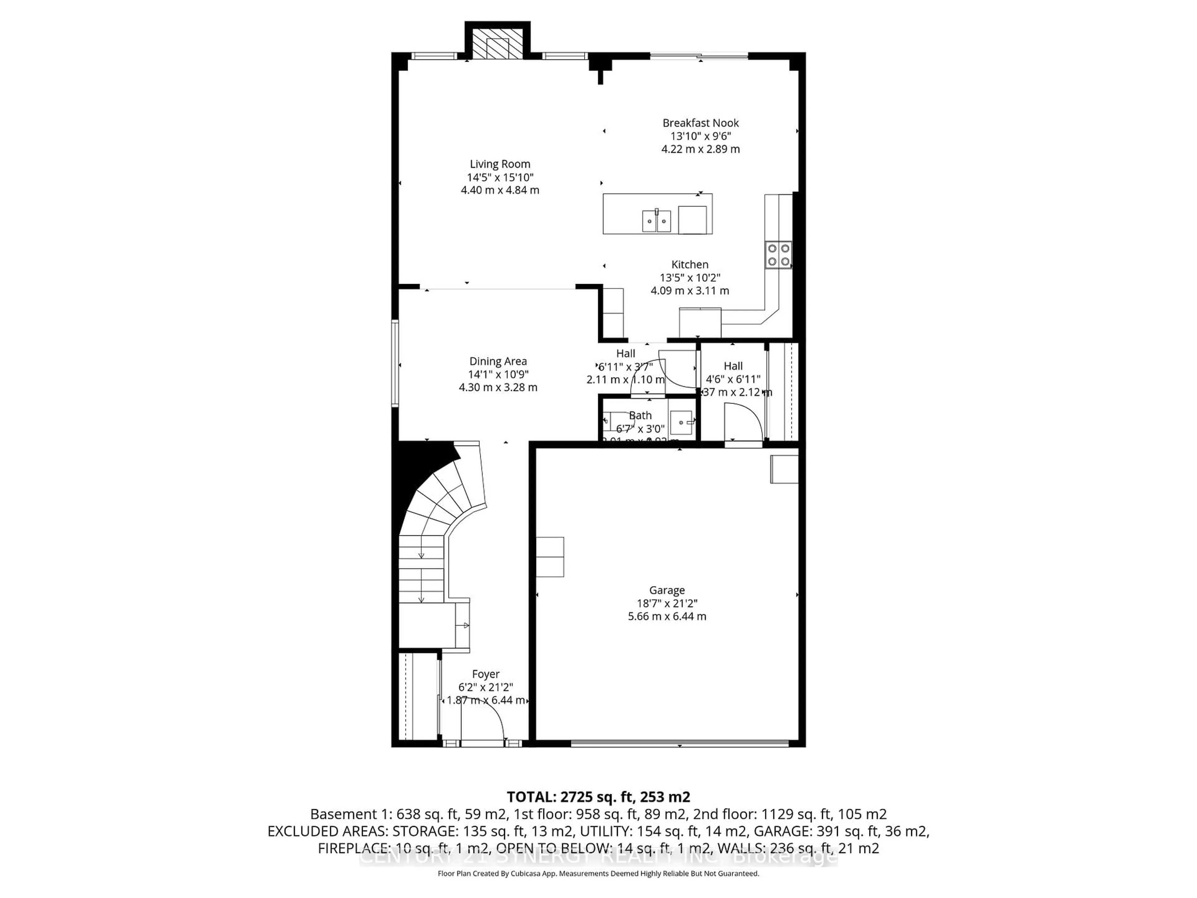 Floor plan for 53 Boddington St, Ottawa Ontario K2J 6G1