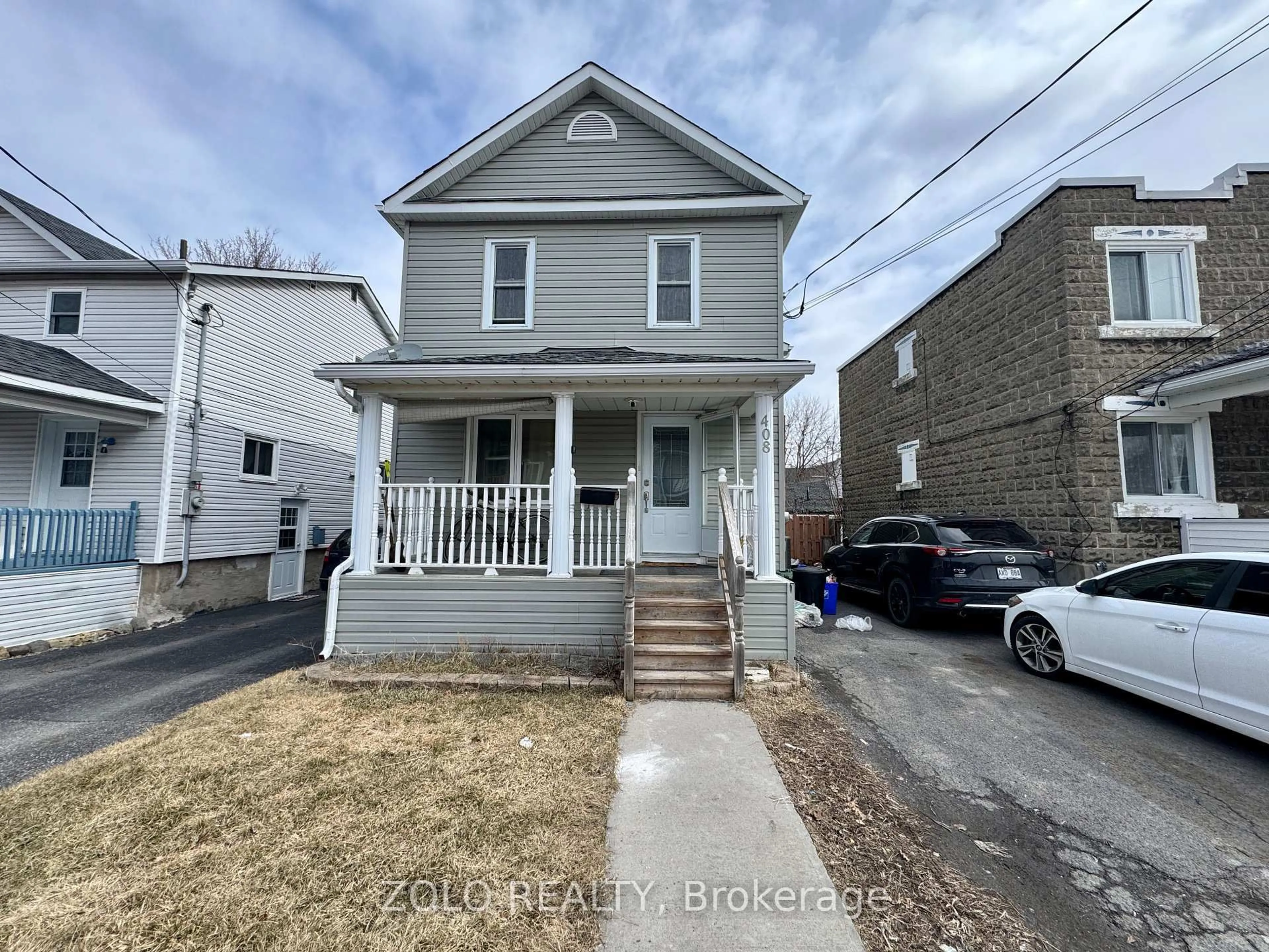 A pic from outside/outdoor area/front of a property/back of a property/a pic from drone, street for 408 MCCONNELL Ave, Cornwall Ontario K6H 4L7