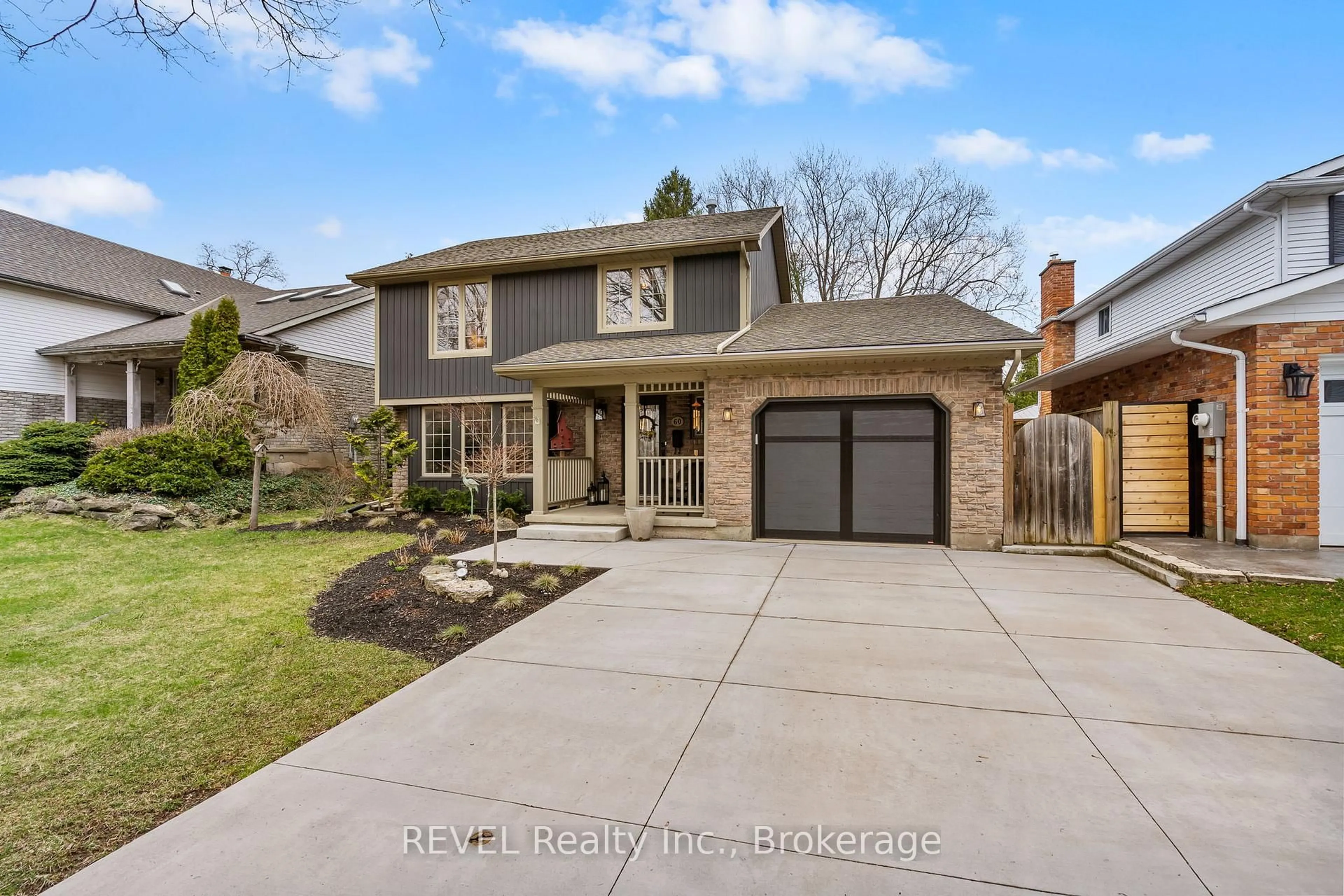 Home with brick exterior material, street for 60 October Dr, St. Catharines Ontario L2N 6J6