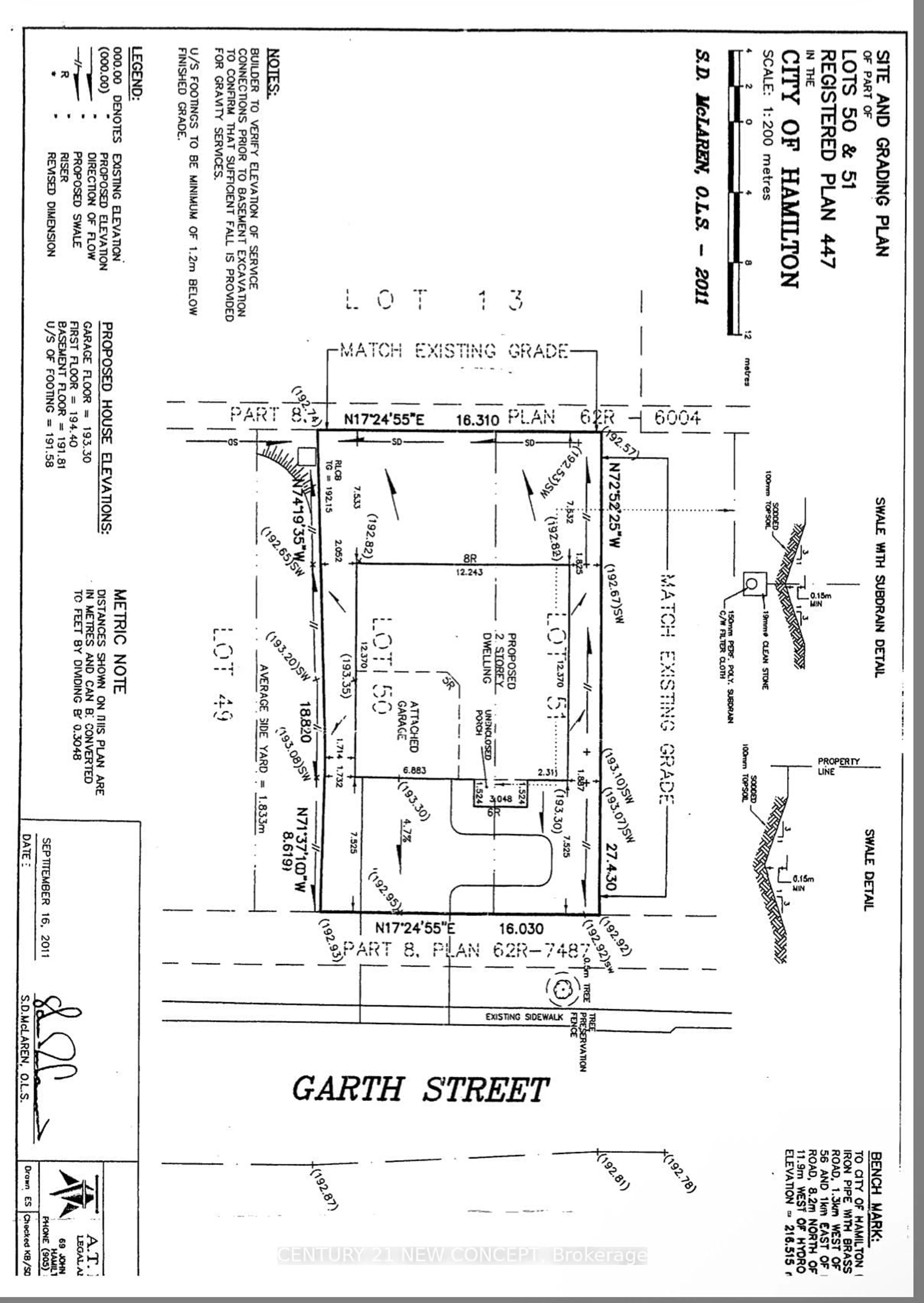 Floor plan for 678 Garth St, Hamilton Ontario L9C 4K2