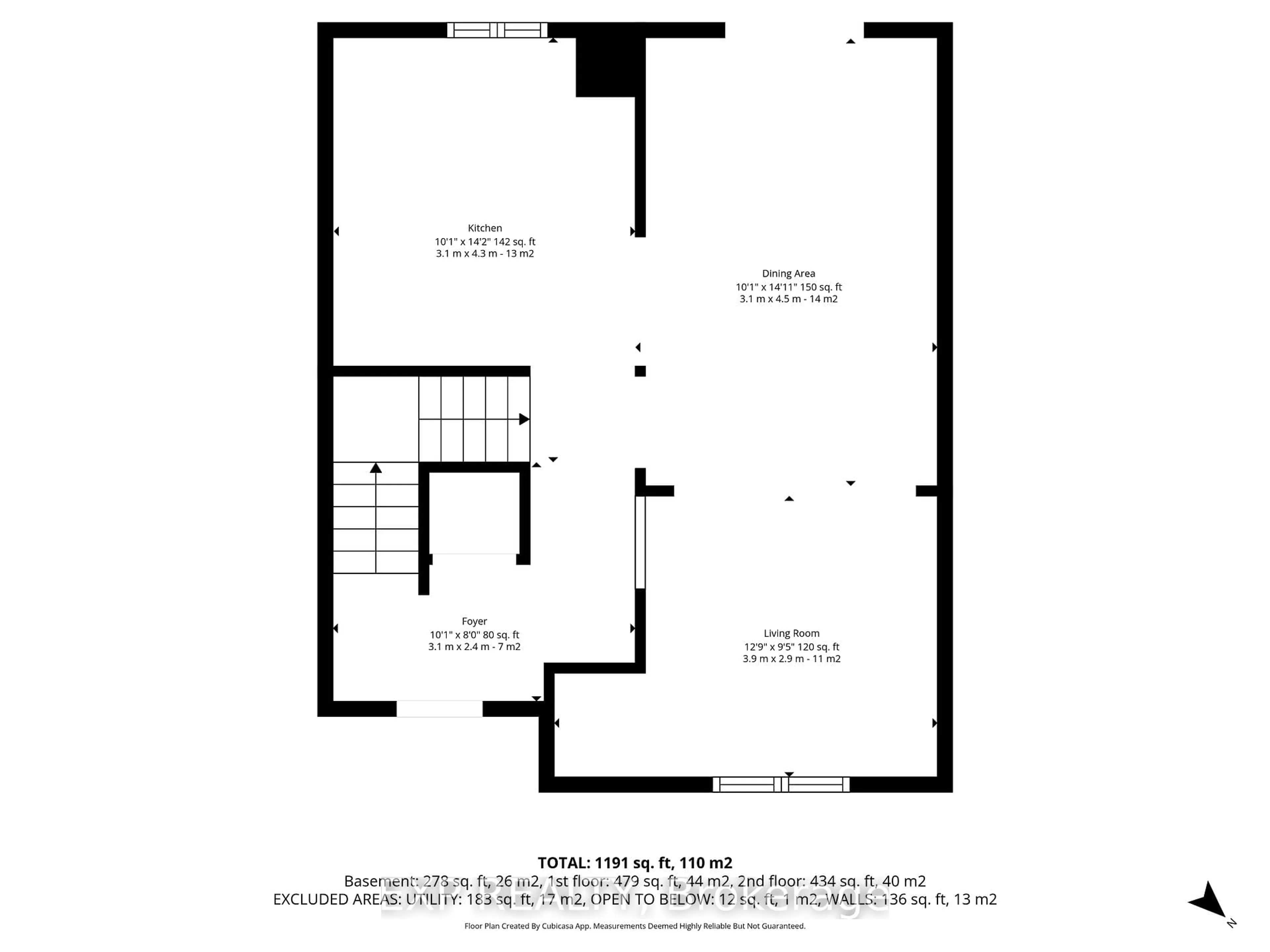 Floor plan for 115 Sheldrake Dr, Ottawa Ontario K2L 1T1