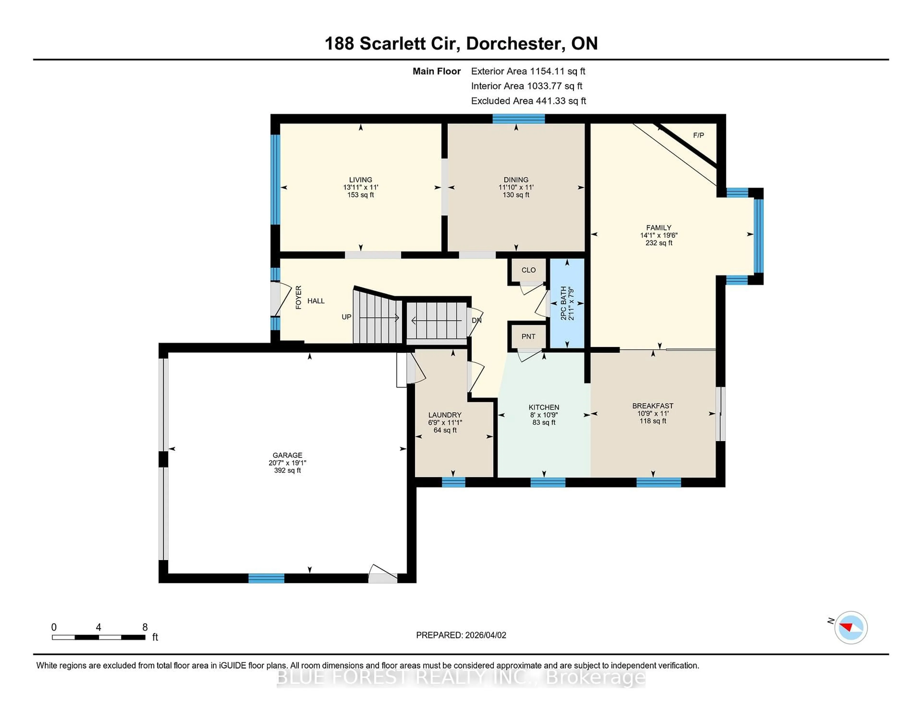Floor plan for 188 Scarlett Circ, Thames Centre Ontario N0L 1G3