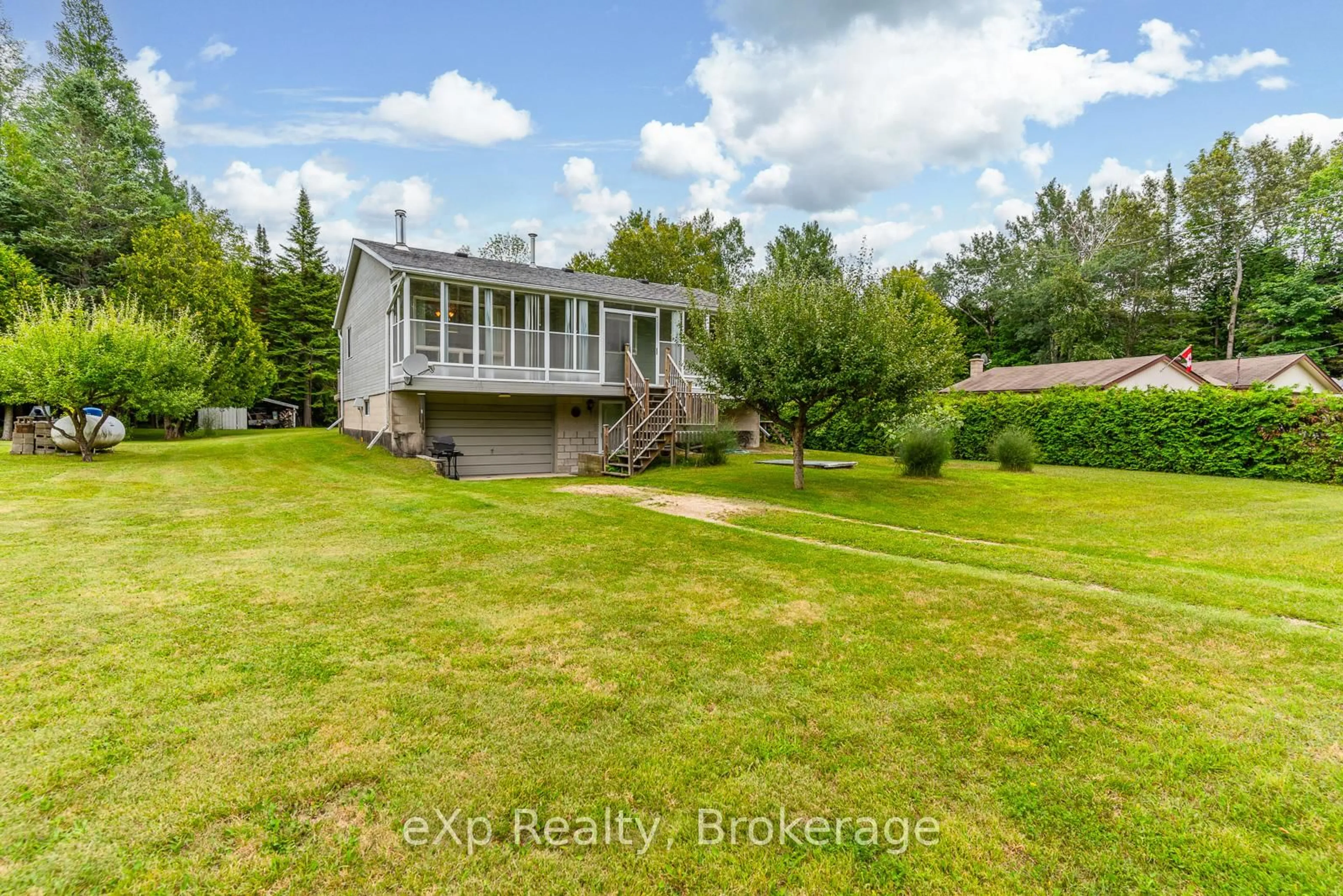 A pic from outside/outdoor area/front of a property/back of a property/a pic from drone, water/lake/river/ocean view for 27 Bell Dr, Northern Bruce Peninsula Ontario N0H 2T0
