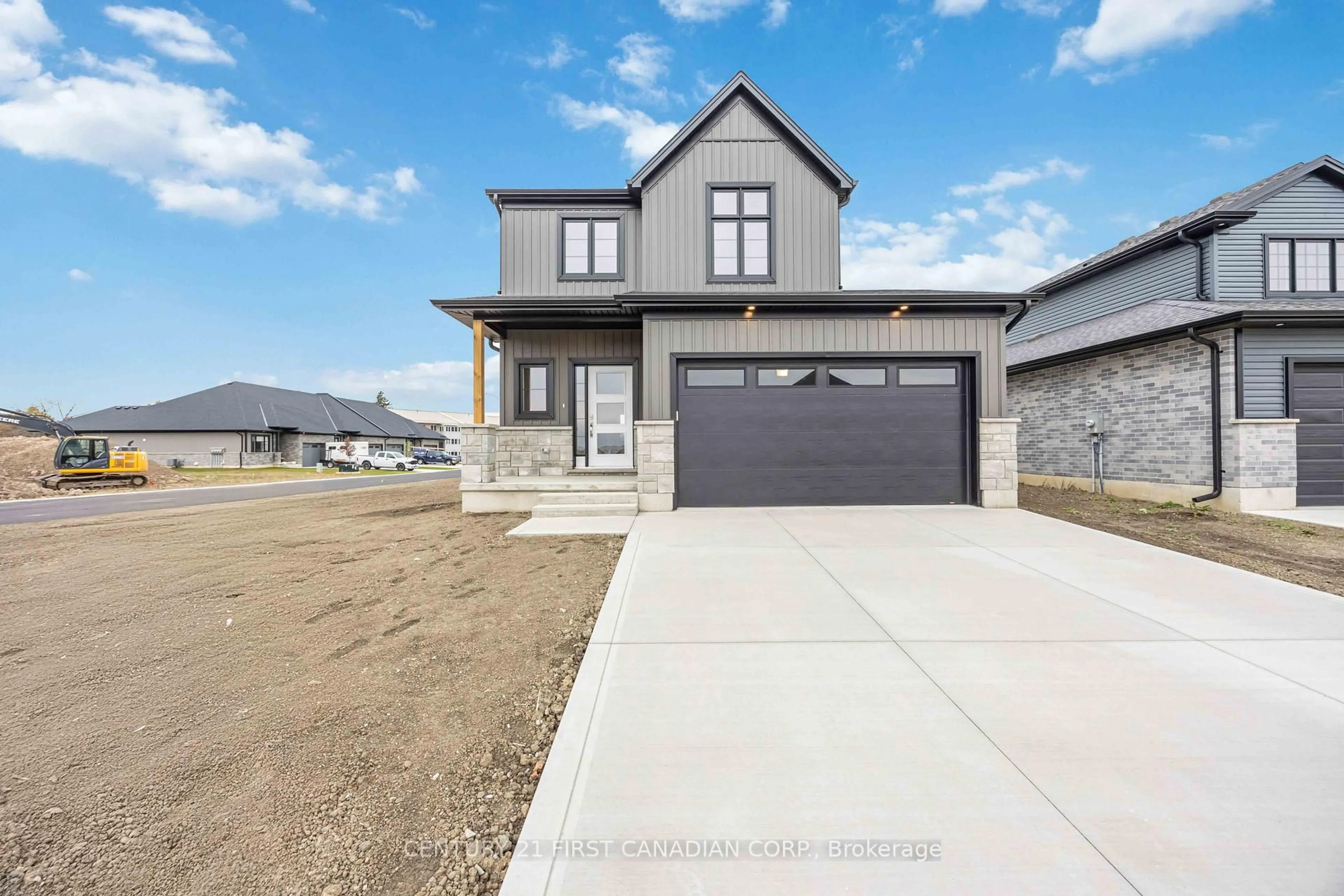 Home with brick exterior material, street for 9 Postma Cres, North Middlesex Ontario N0M 1A0