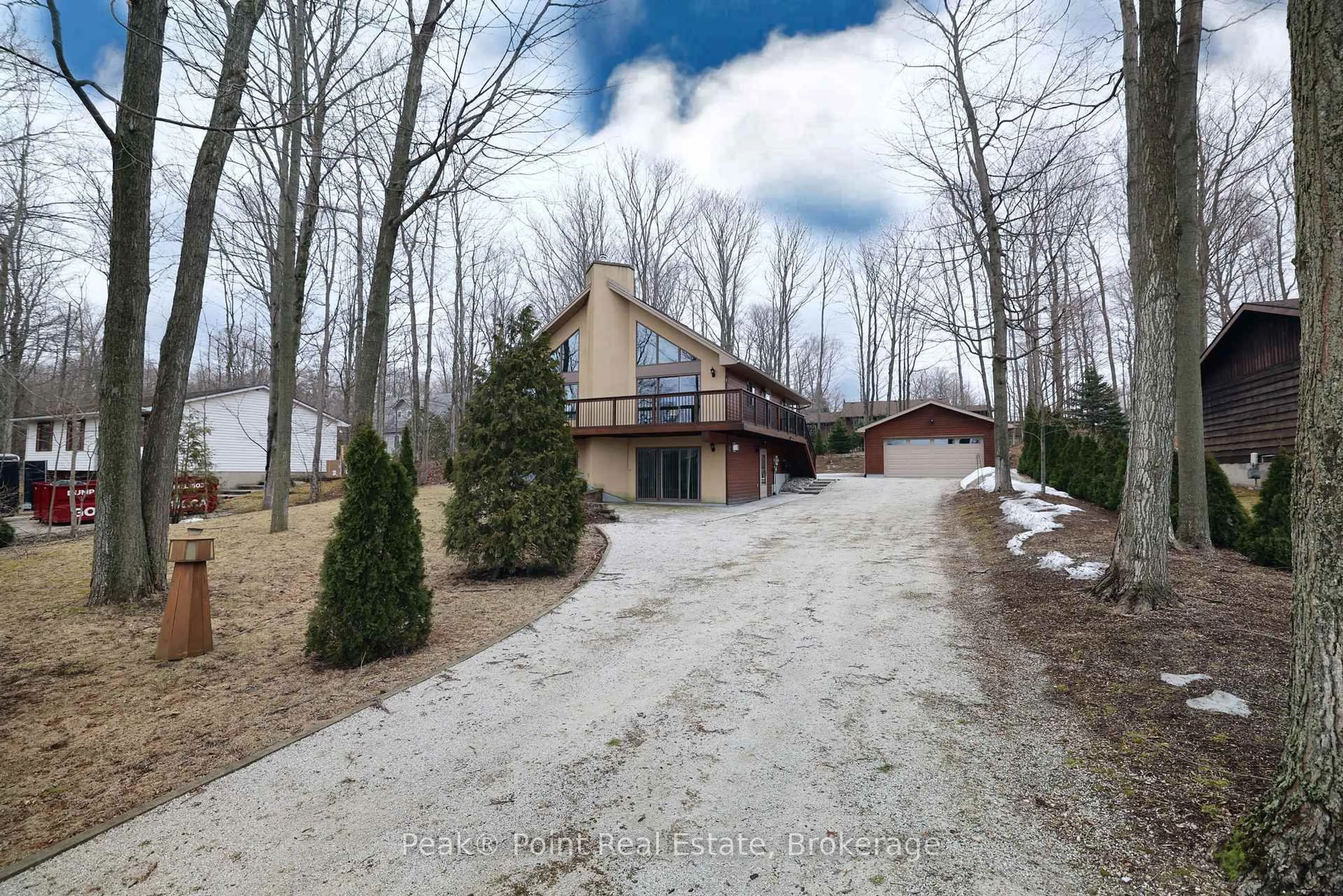 A pic from outside/outdoor area/front of a property/back of a property/a pic from drone, unknown for 9 Carson Lake Cres, South Bruce Peninsula Ontario N0H 2G0