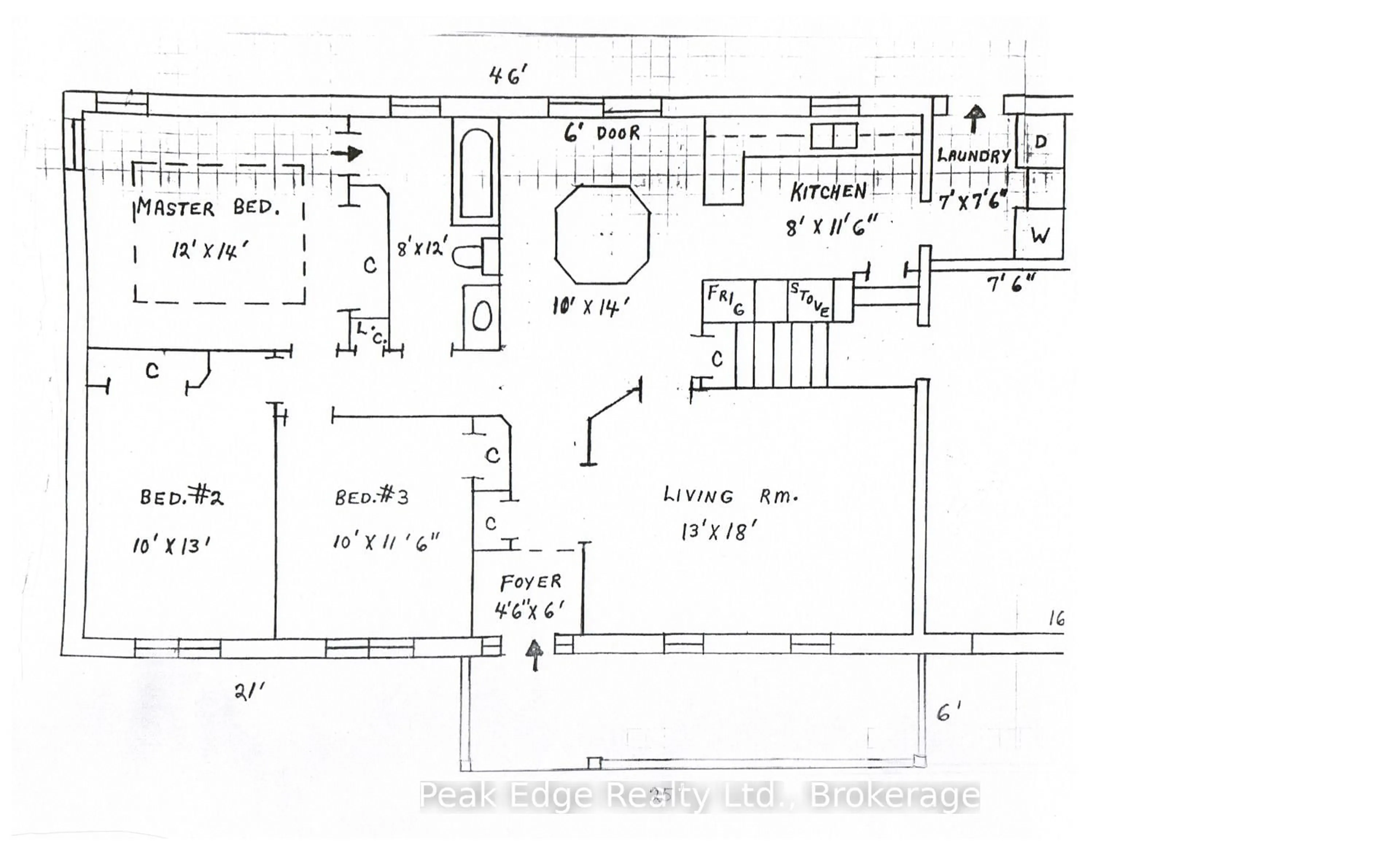 Floor plan for 397 1st St, Hanover Ontario N4N 3T8