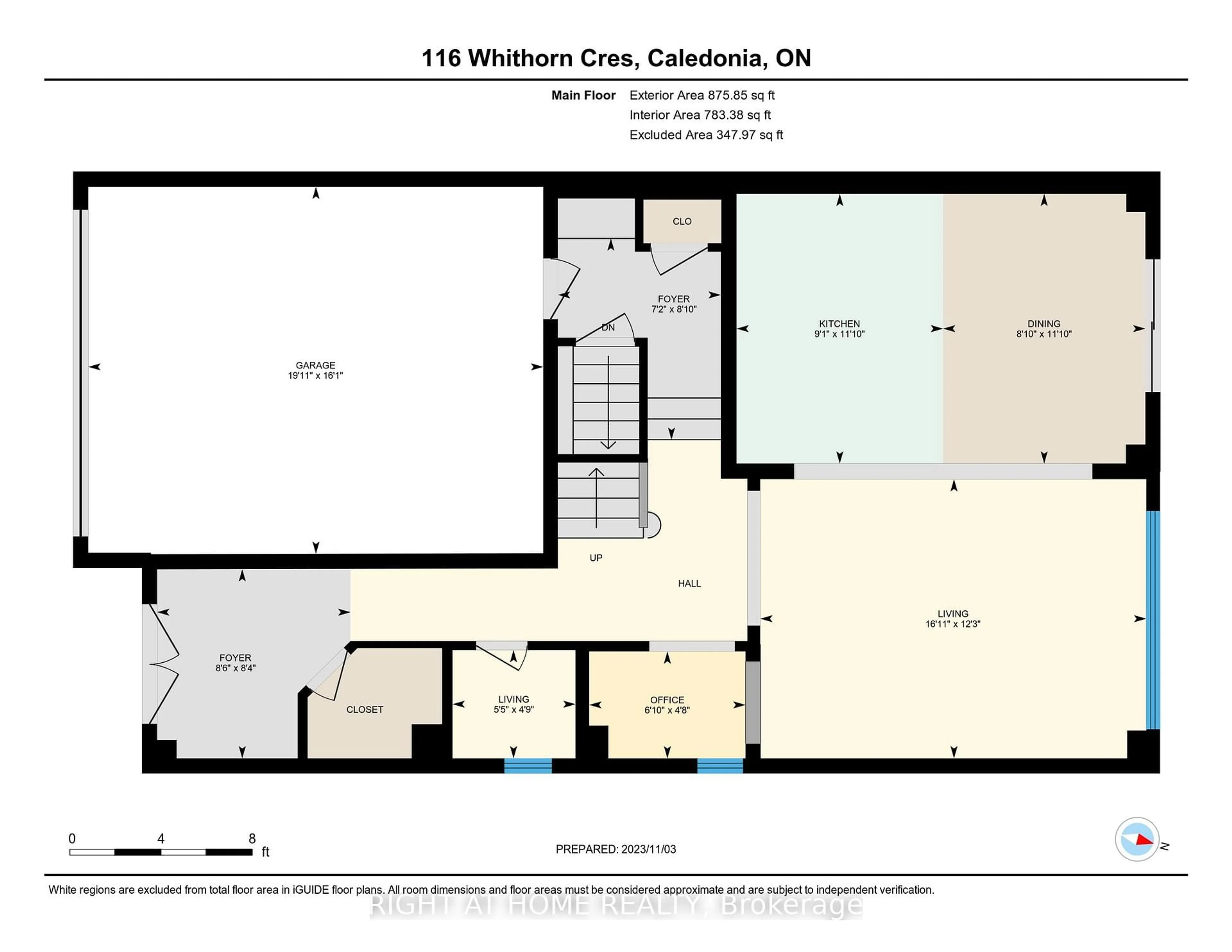 Floor plan for 116 Whithorn Cres, Haldimand Ontario N3W 0G4