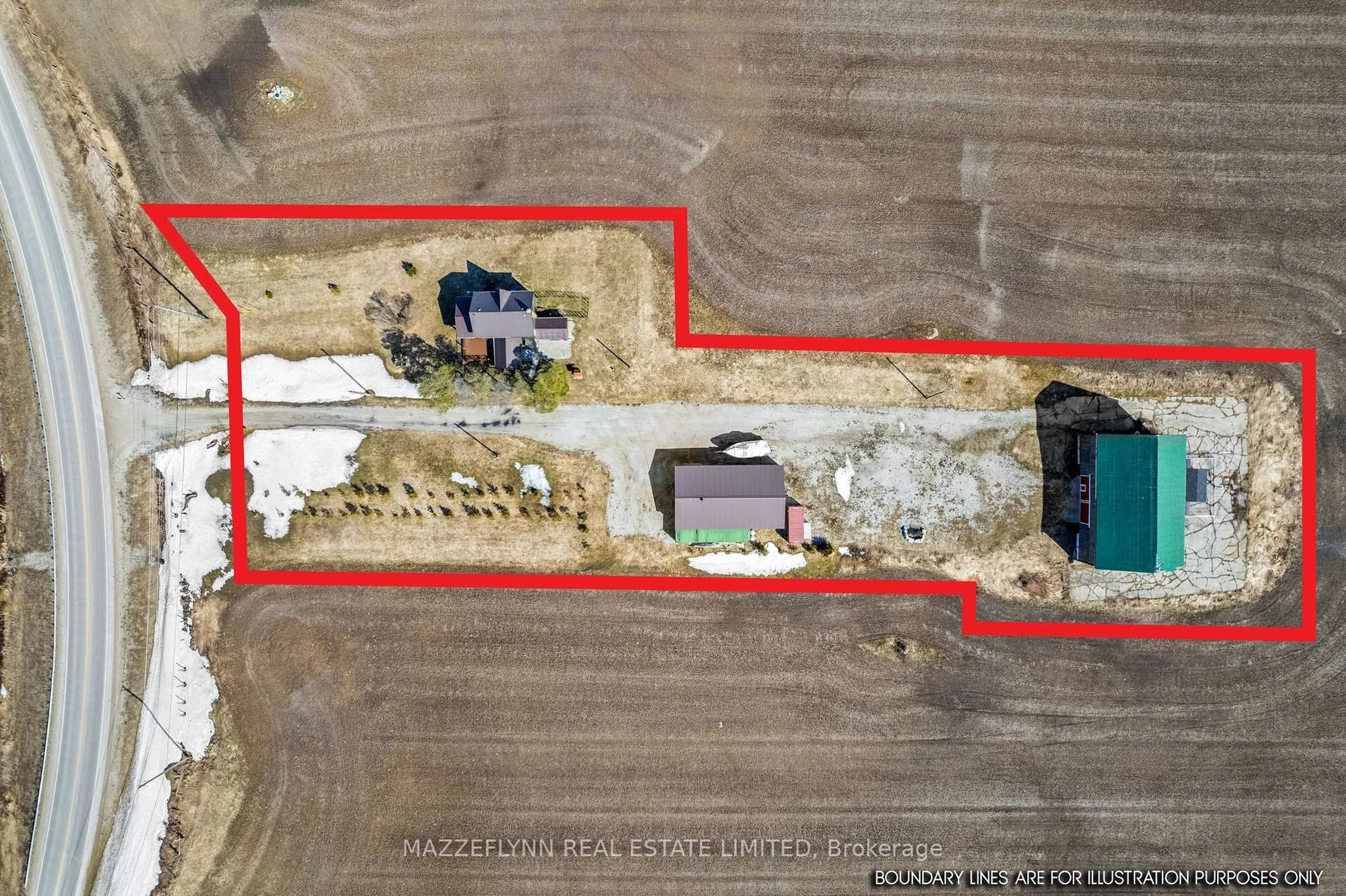 A pic from outside/outdoor area/front of a property/back of a property/a pic from drone, building for 402558 Grey Road 17, Georgian Bluffs Ontario N0H 2T0