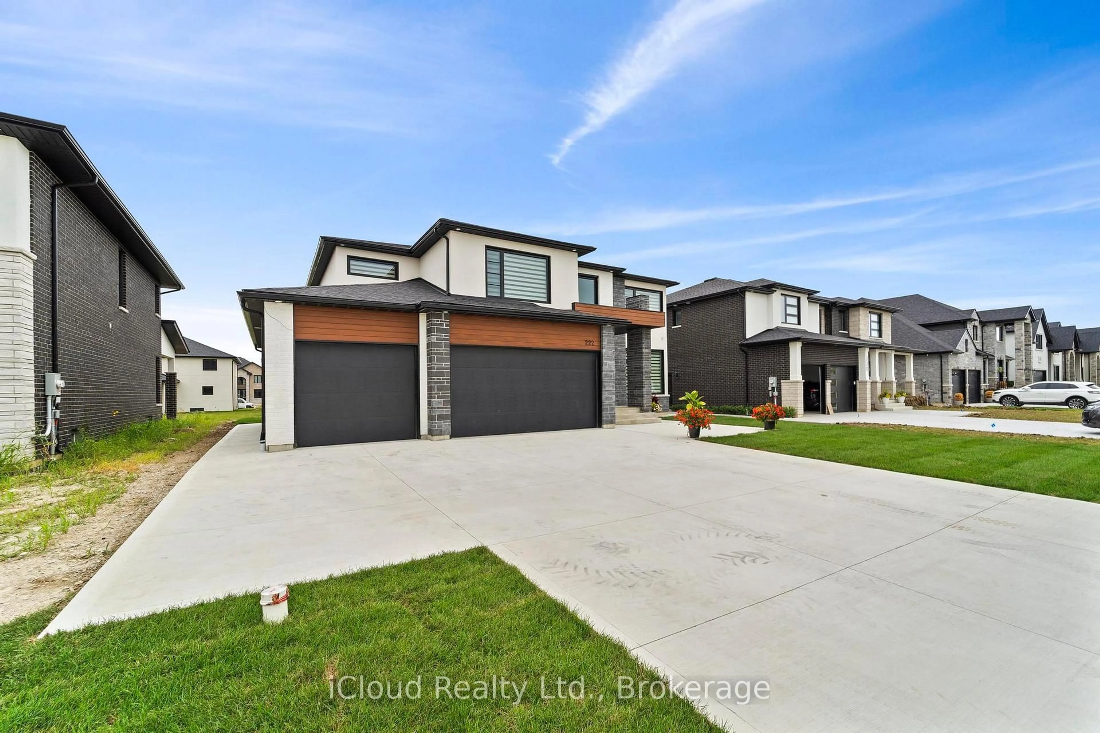 Home with brick exterior material, street for 222 Cowan Crt, Amherstburg Ontario N9V 0G9