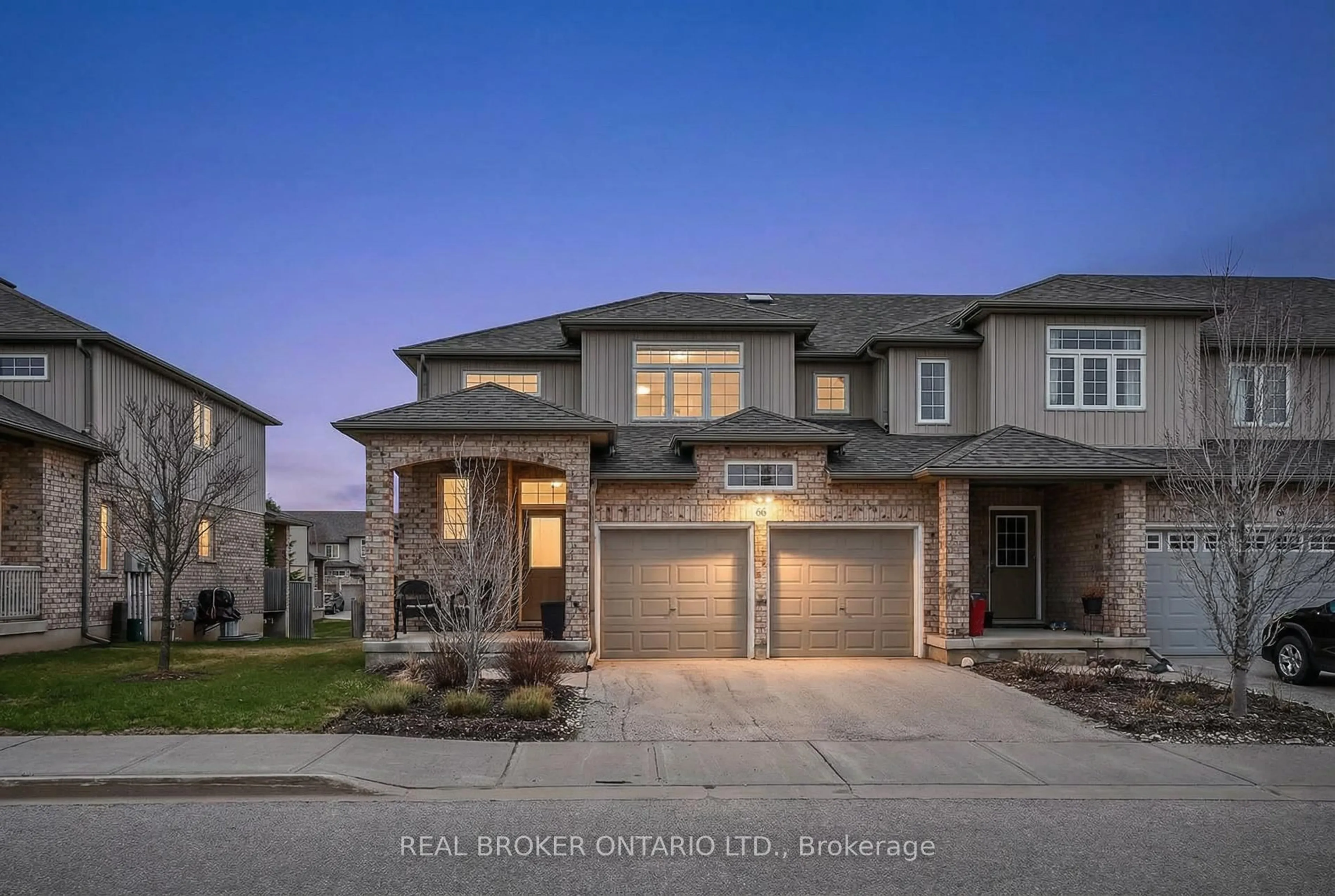 Home with brick exterior material, street for 31 Townsend Dr #66, Woolwich Ontario N0B 1M0