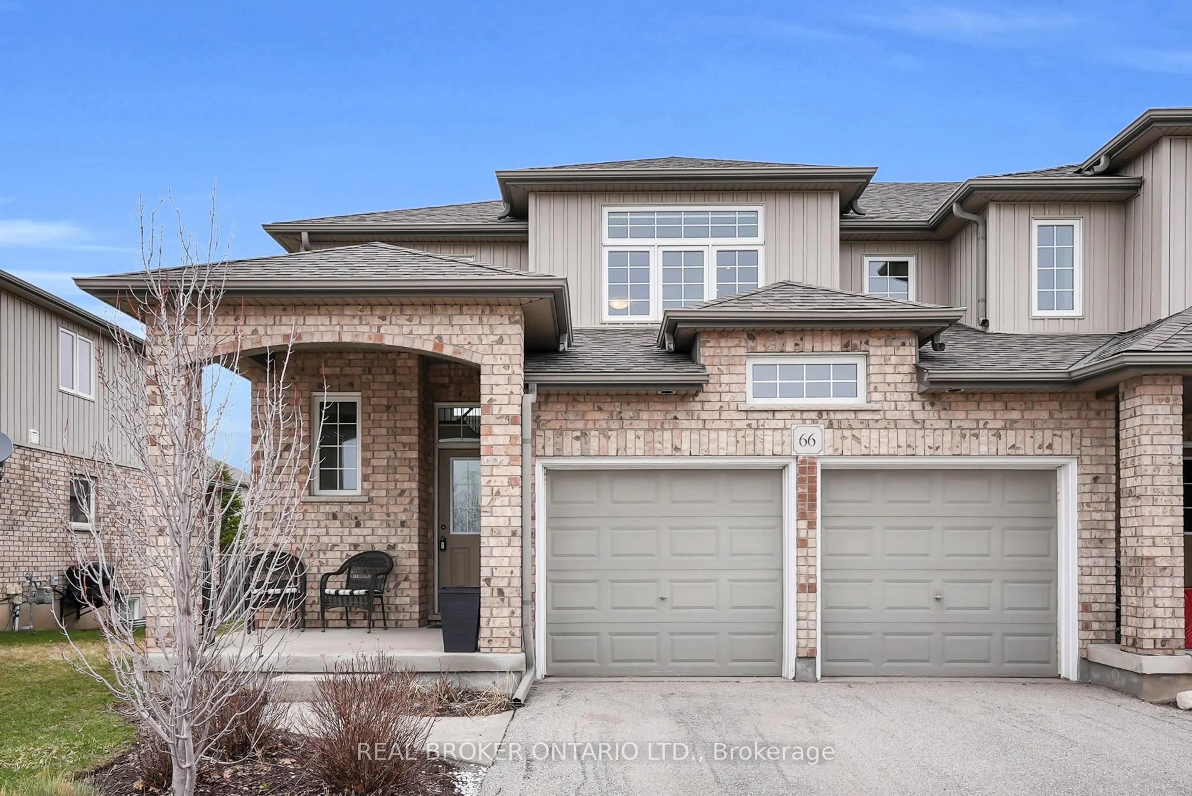 Home with brick exterior material, street for 31 Townsend Dr #66, Woolwich Ontario N0B 1M0