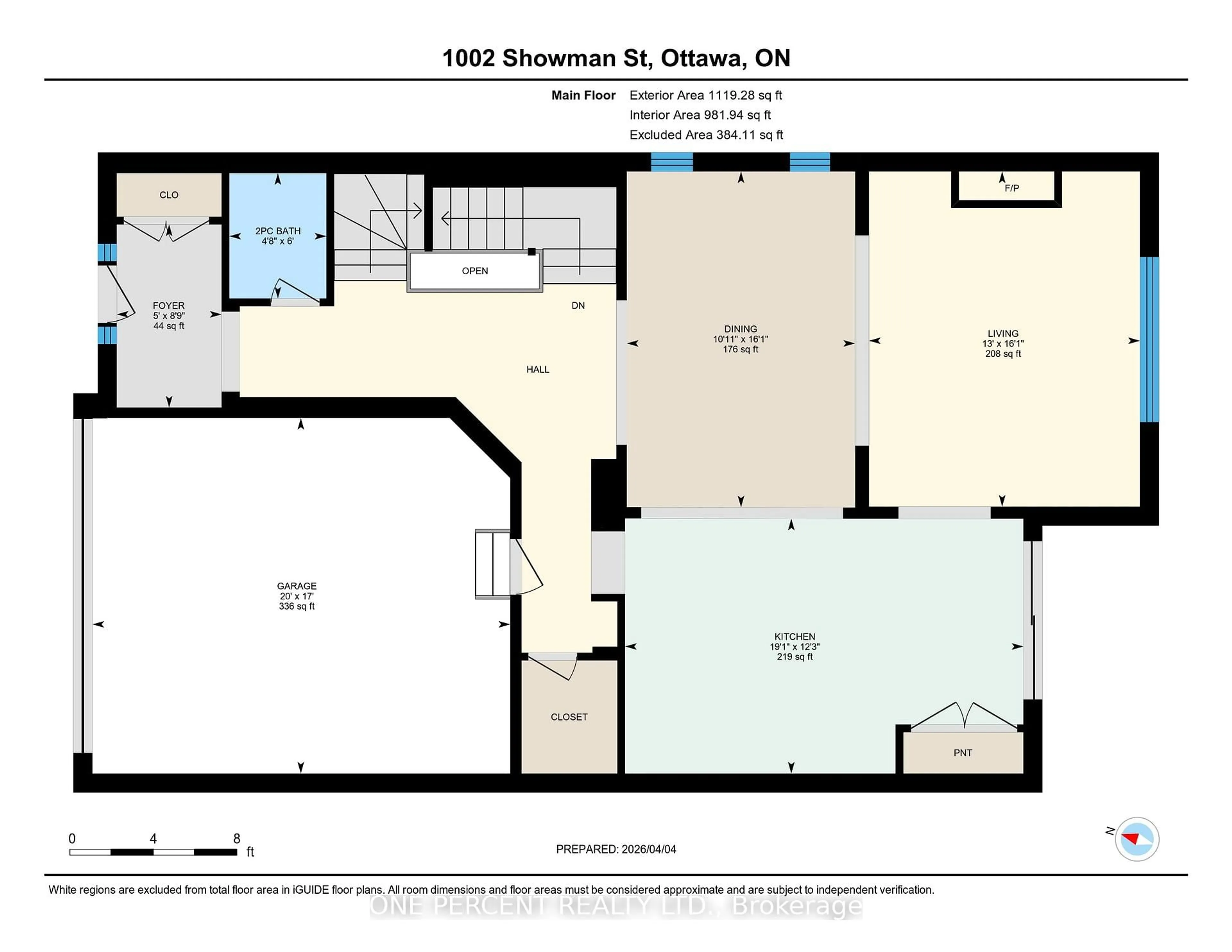 Floor plan for 1002 Showman St, Richmond Ontario K0A 2Z0