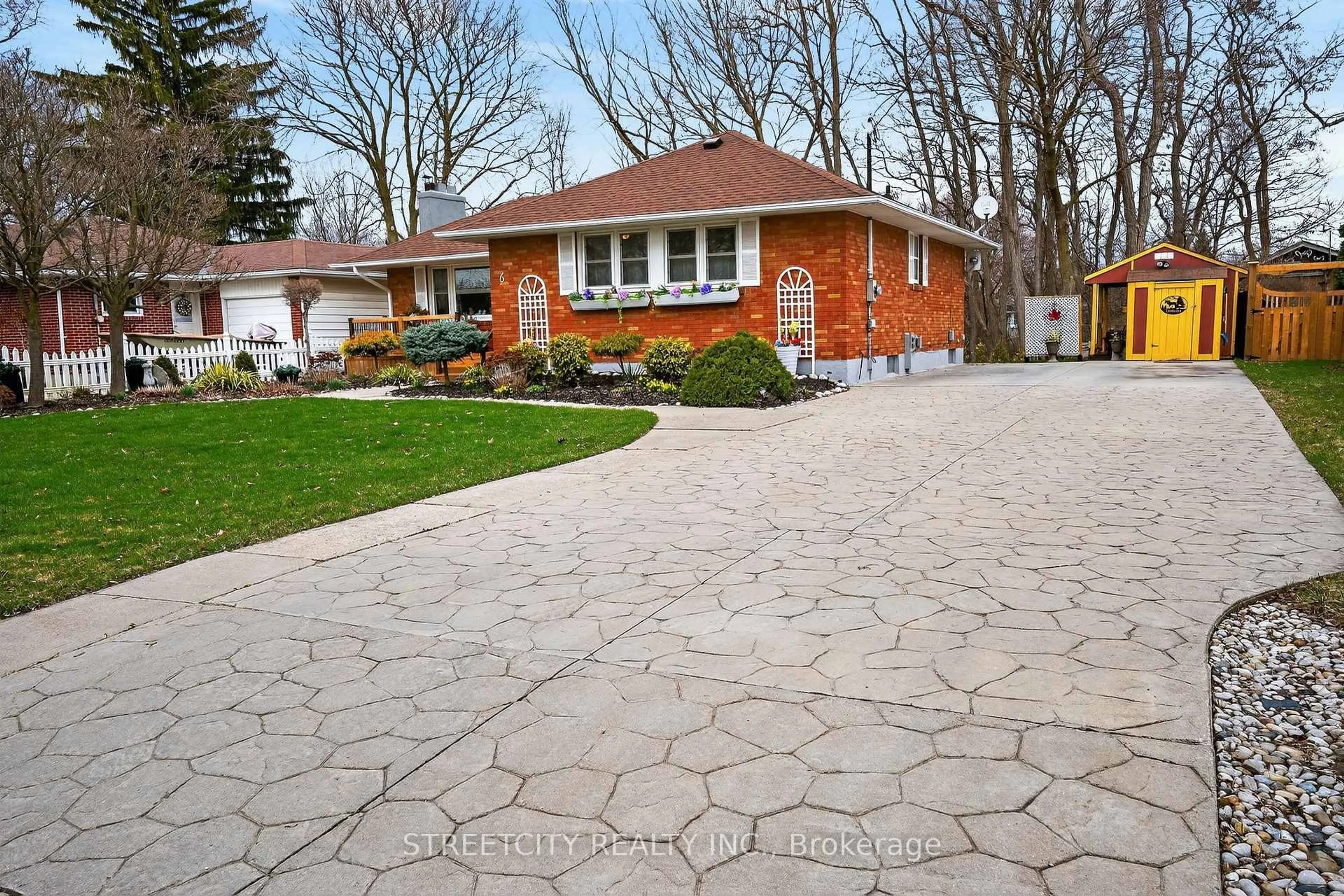 Home with brick exterior material, street for 6 Montgomery Rd, St. Thomas Ontario N5R 1S5
