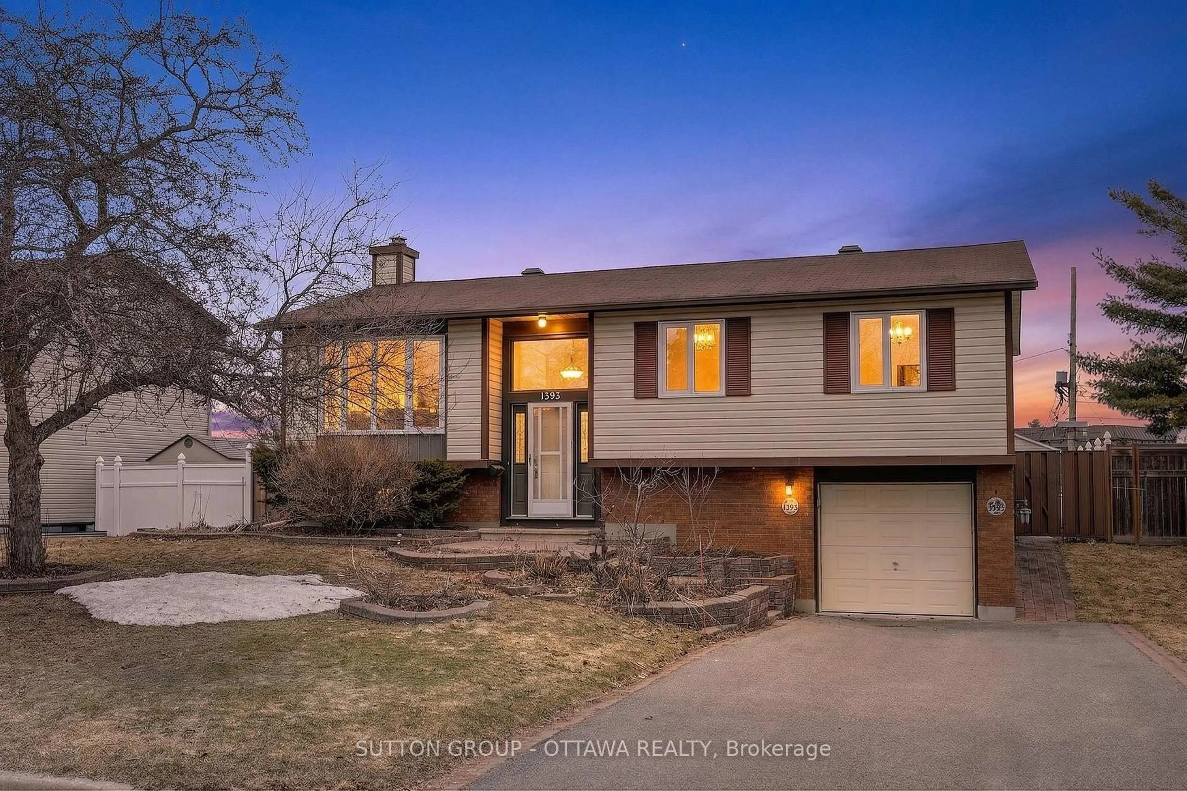 Home with brick exterior material, street for 1595 Schouten Dr, Orleans Ontario K1E 2H9