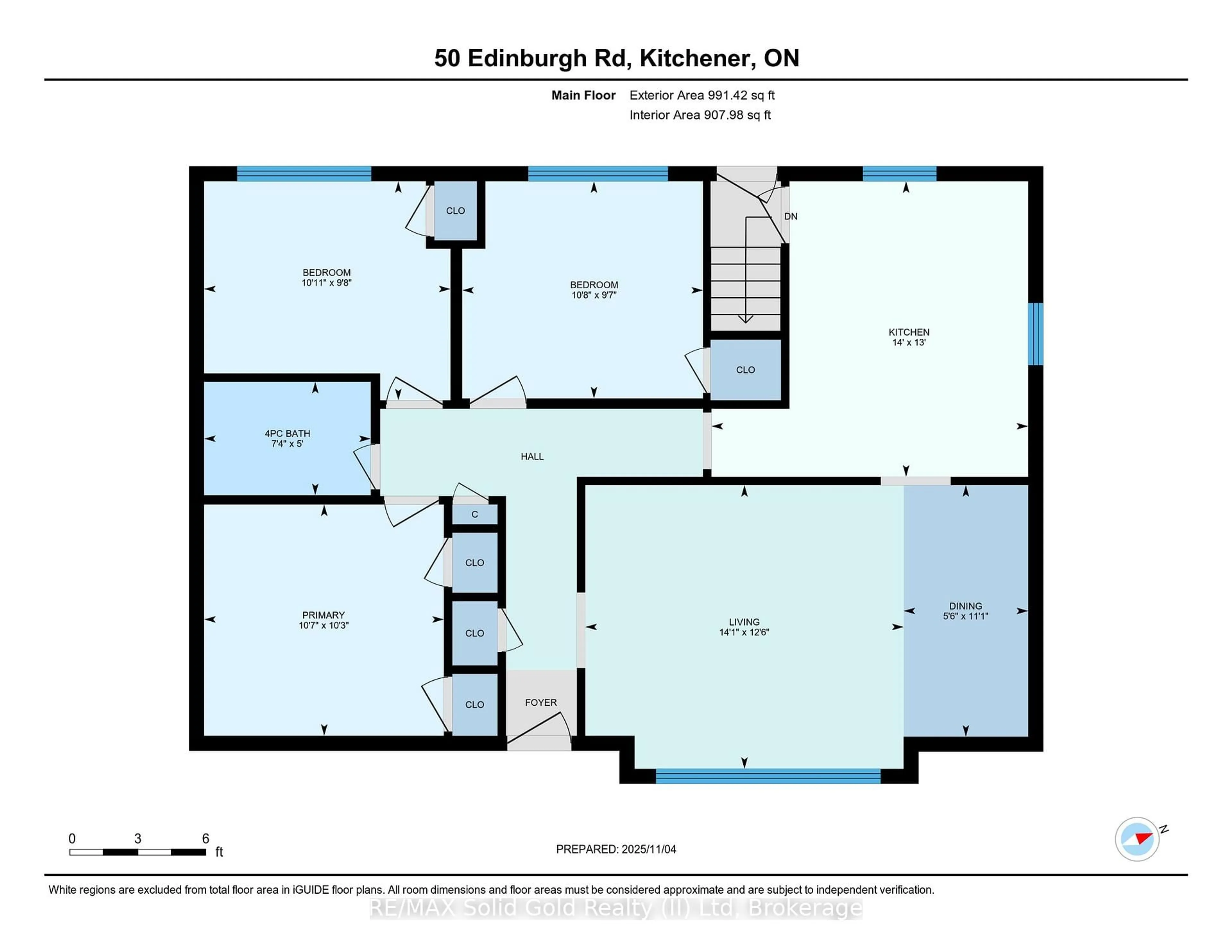 Floor plan for 50 Edinburgh Rd, Kitchener Ontario N2B 1M5