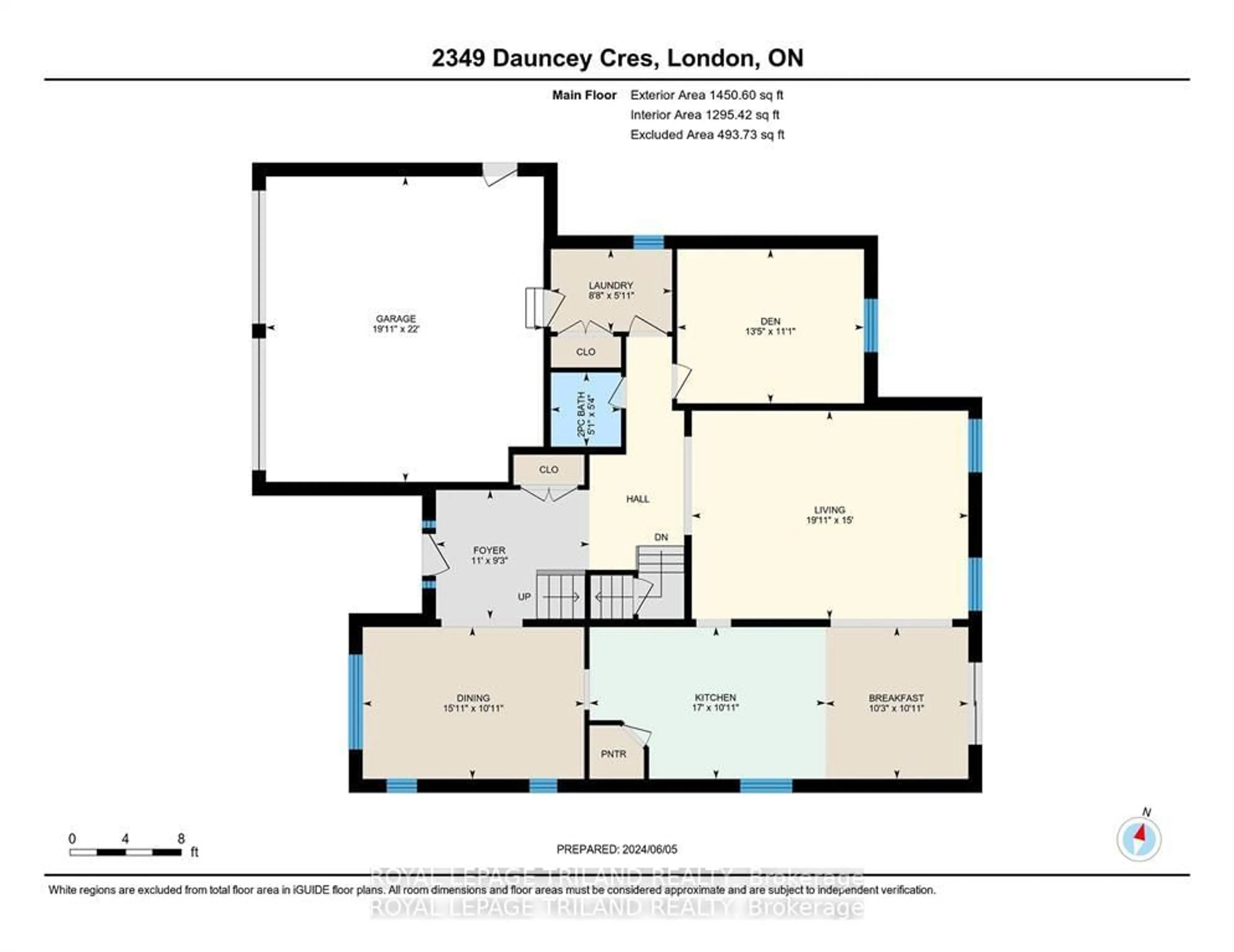 Floor plan for 2349 Dauncey Cres, London North Ontario N5X 0M2