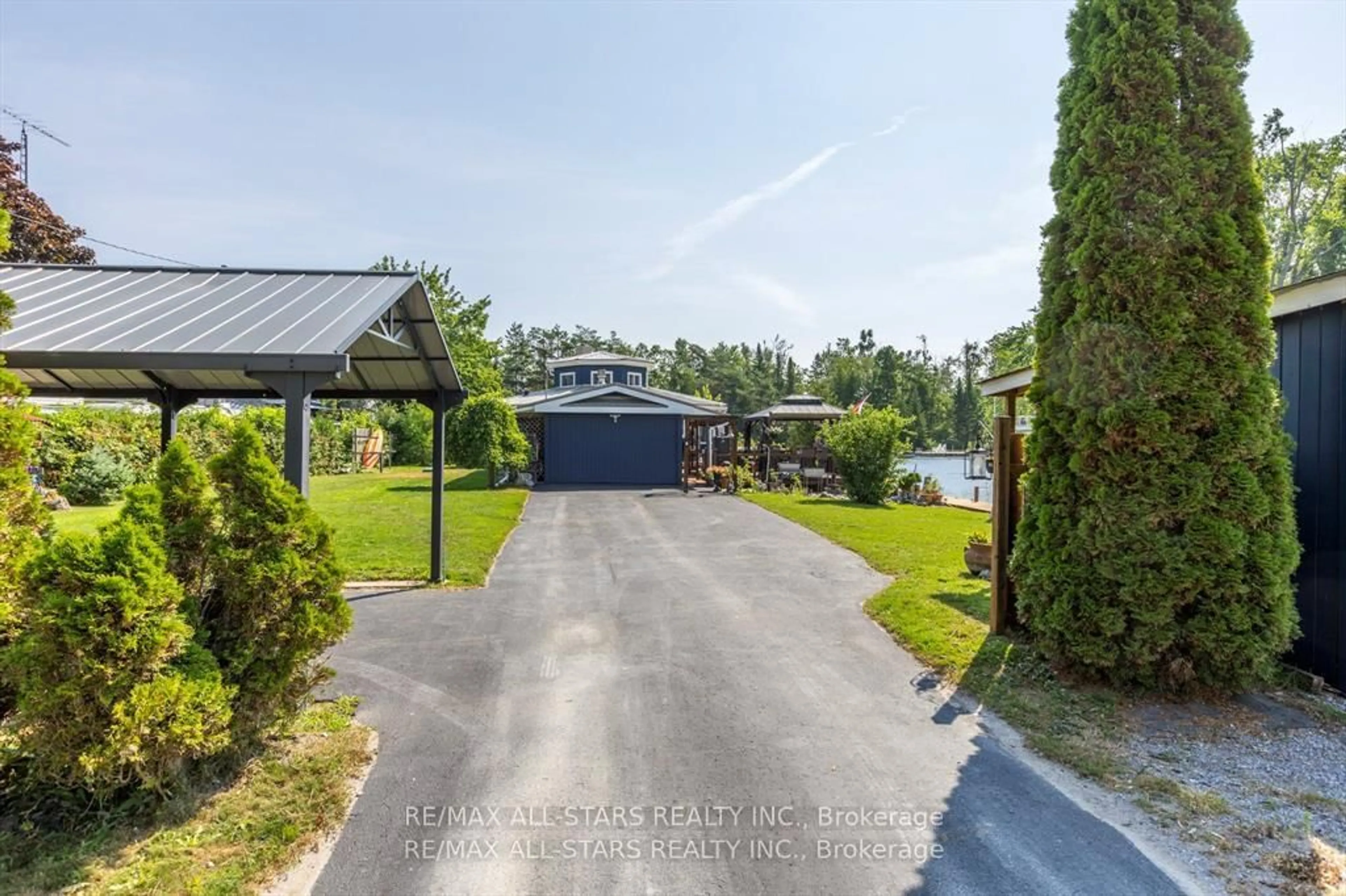 A pic from outside/outdoor area/front of a property/back of a property/a pic from drone, water/lake/river/ocean view for 2 Sackitt Rd, Kawartha Lakes Ontario K0M 1N0