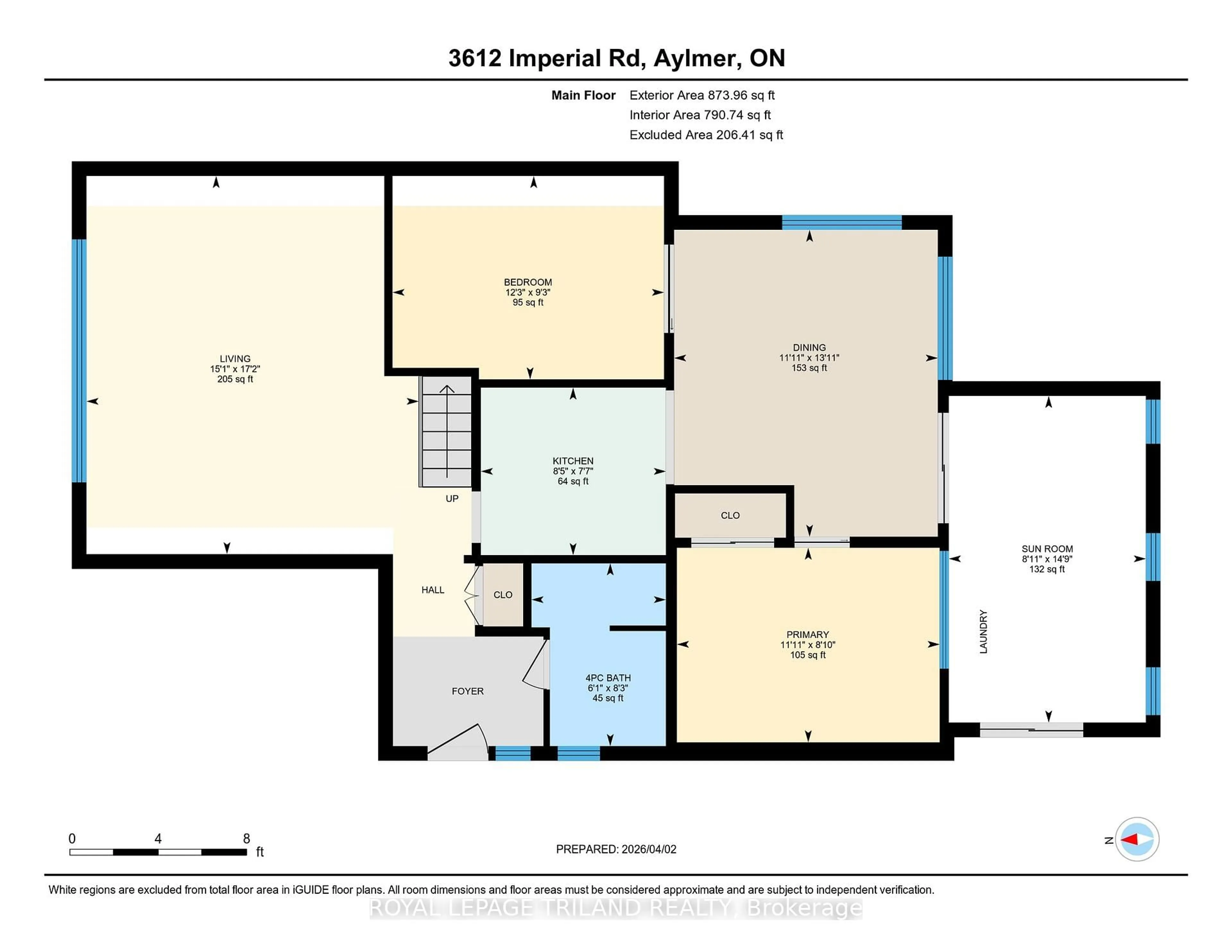 Floor plan for 3612 Imperial Rd, Malahide Ontario N5H 2R2