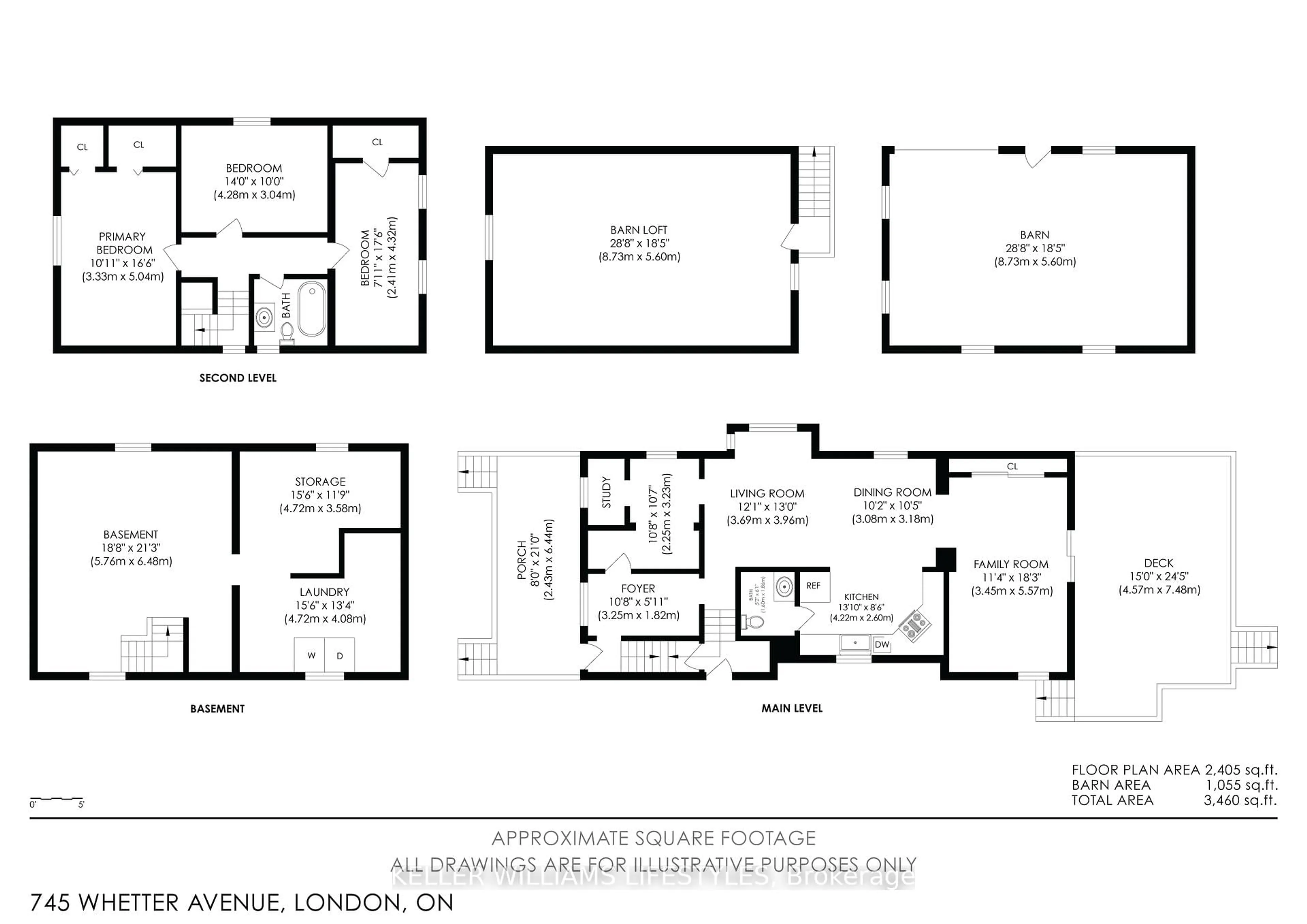 Floor plan for 745 Whetter Ave, London South Ontario N6C 2H1