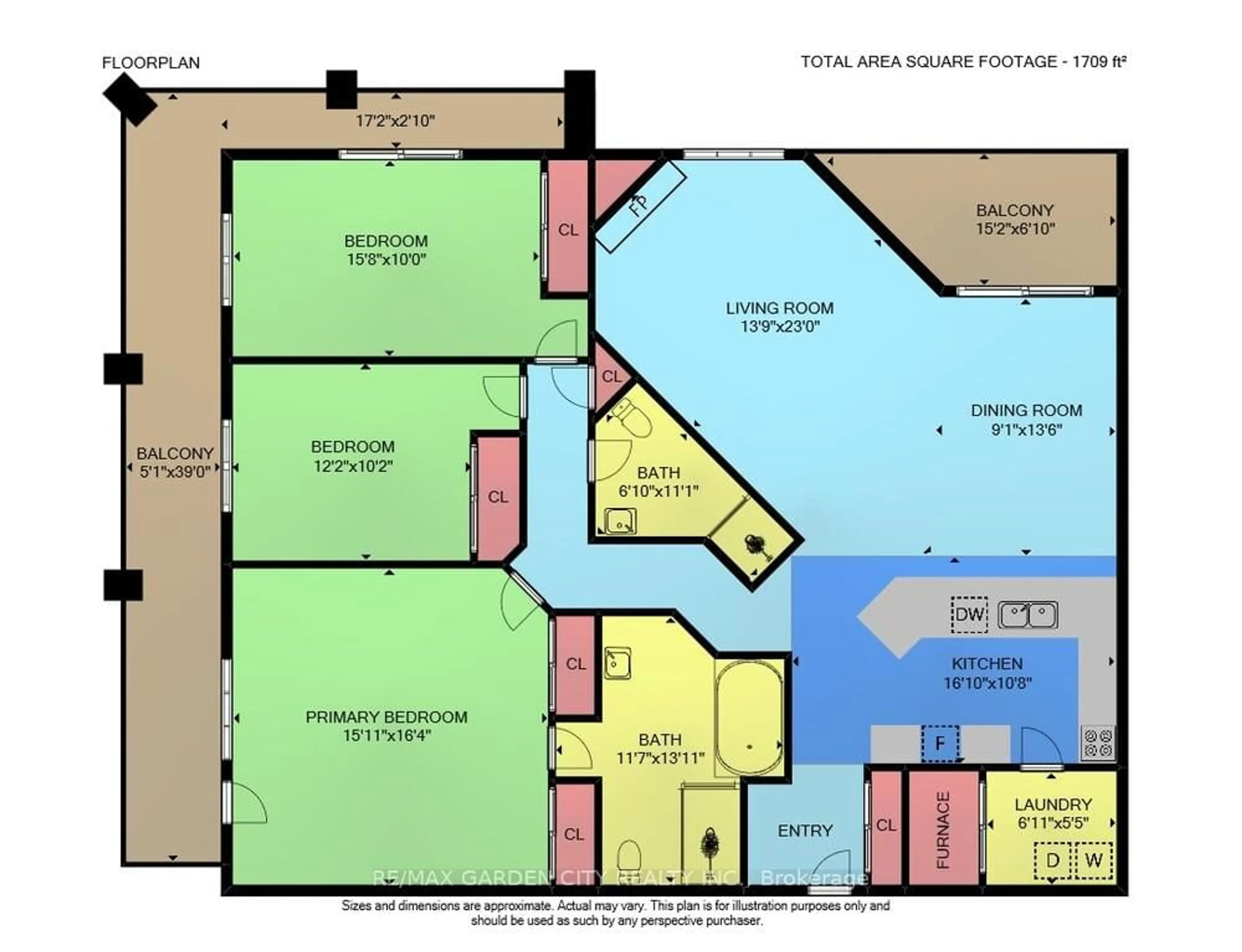Floor plan for 70 Main St #201, St. Catharines Ontario L2N 4T9
