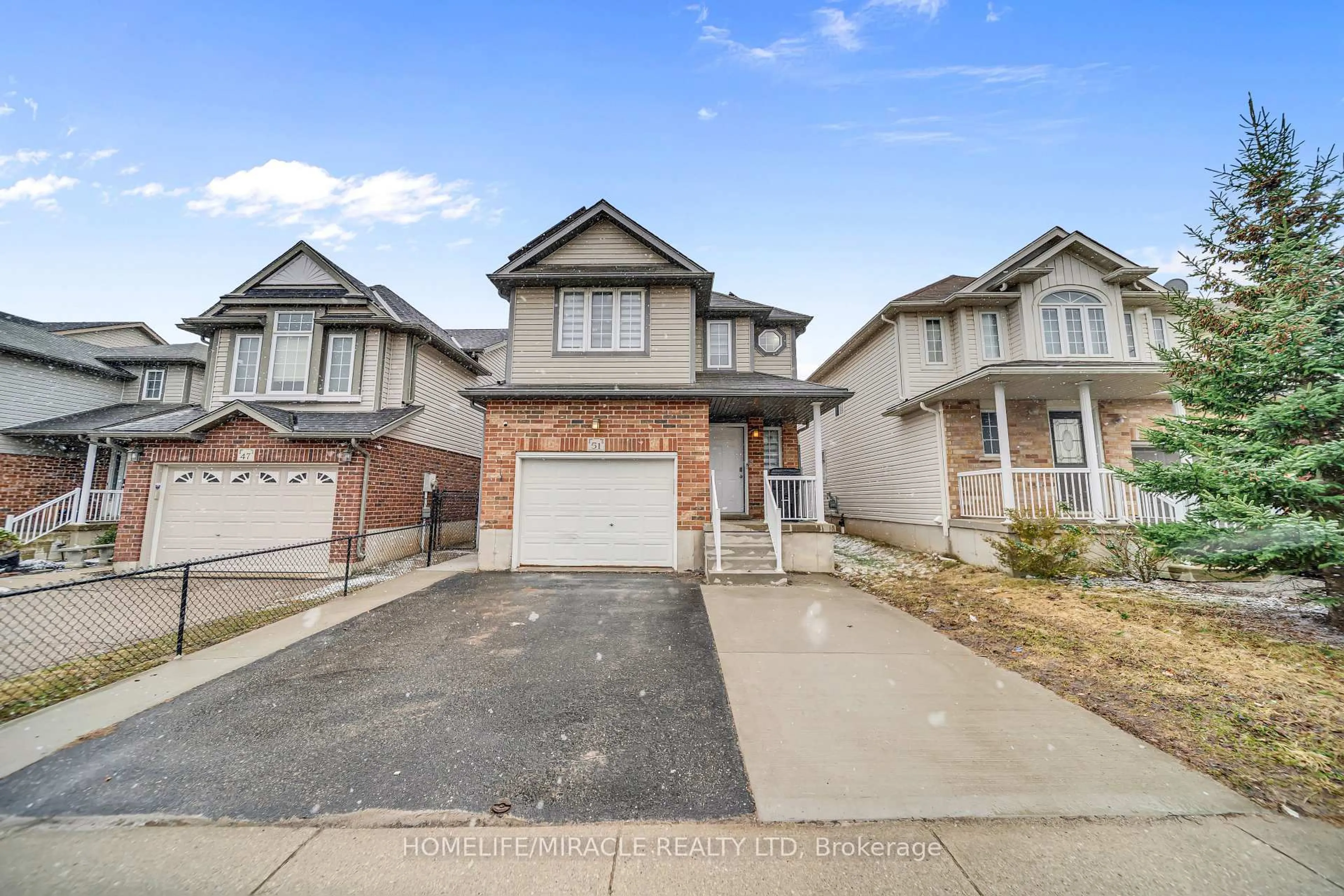 Home with brick exterior material, street for 51 Seabrook Dr, Kitchener Ontario N2R 1Y1