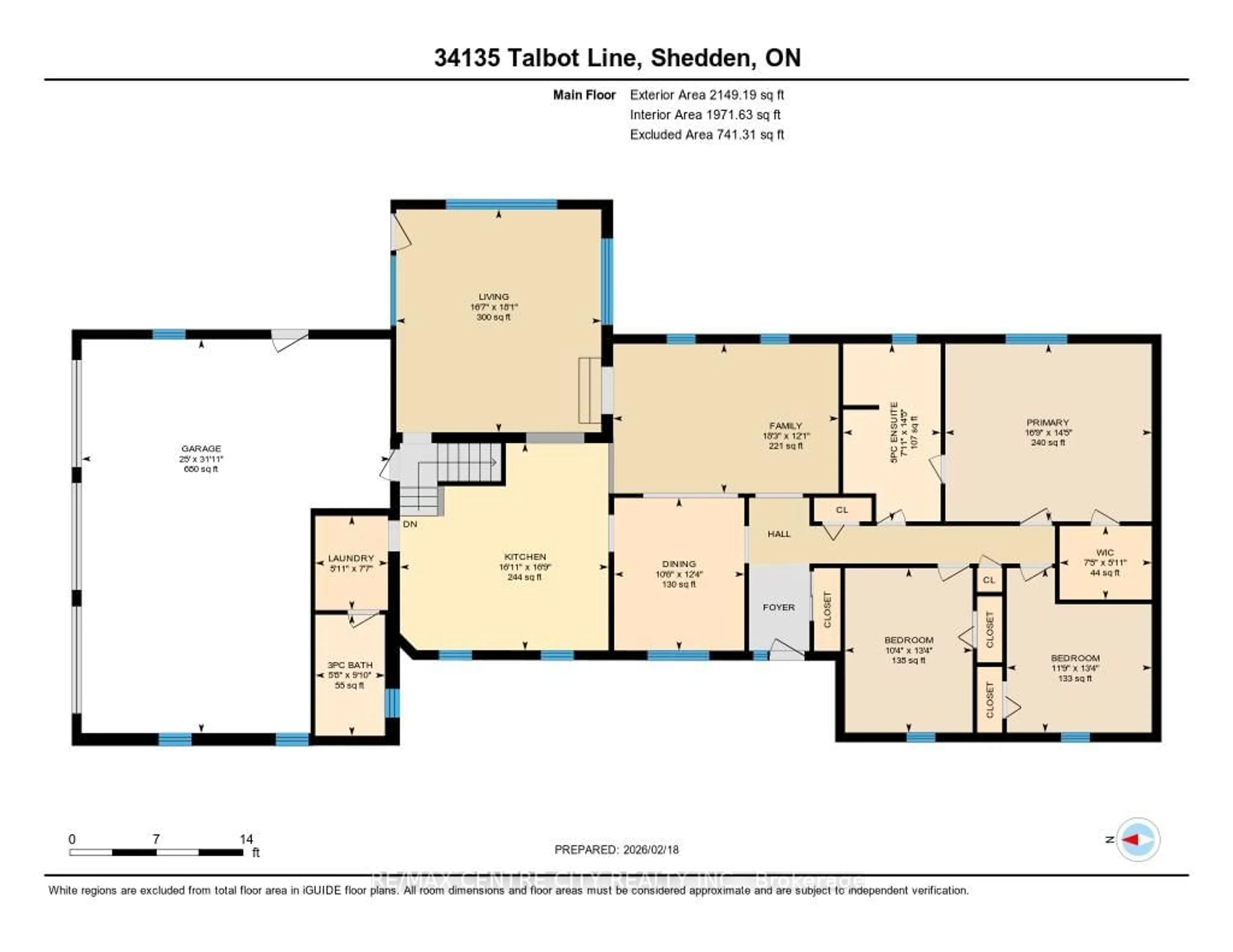 Floor plan for 34135 Talbot Line, Southwold Ontario N0L 2E0