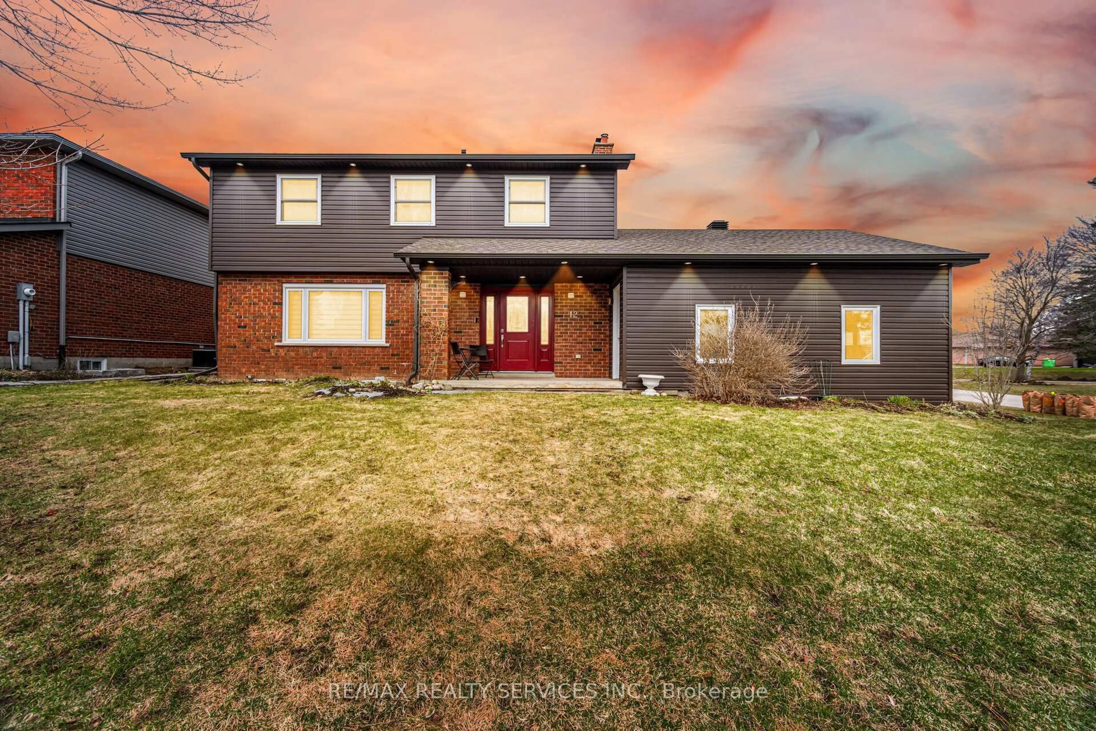 Home with brick exterior material, street for 12 Pine St, Erin Ontario N0B 1T0